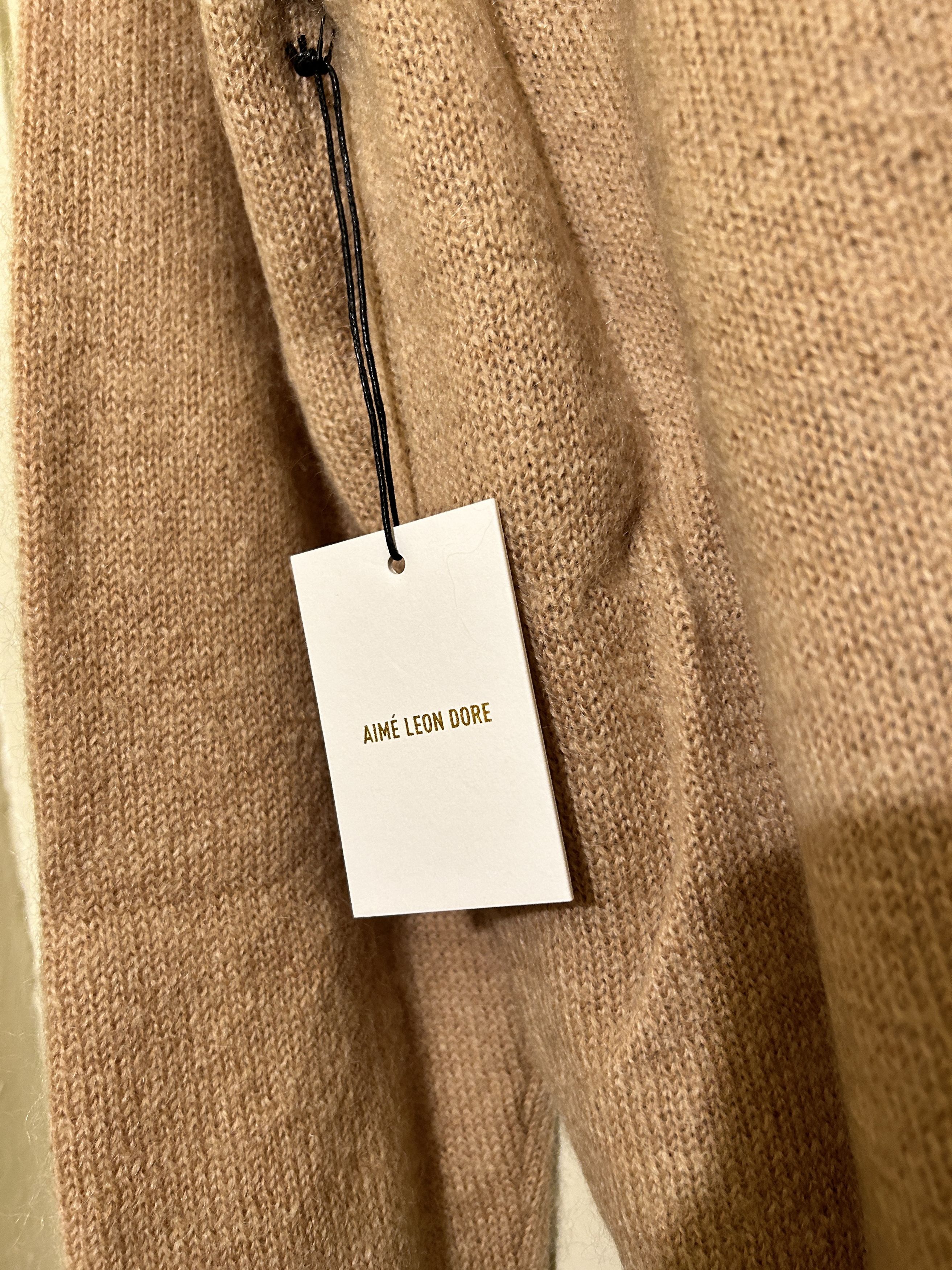 Aime Leon Dore Aime Leon Dore Mohair cardigan Sweater Tan Wool Size US S / EU 44-46 / 1 - 6 Thumbnail