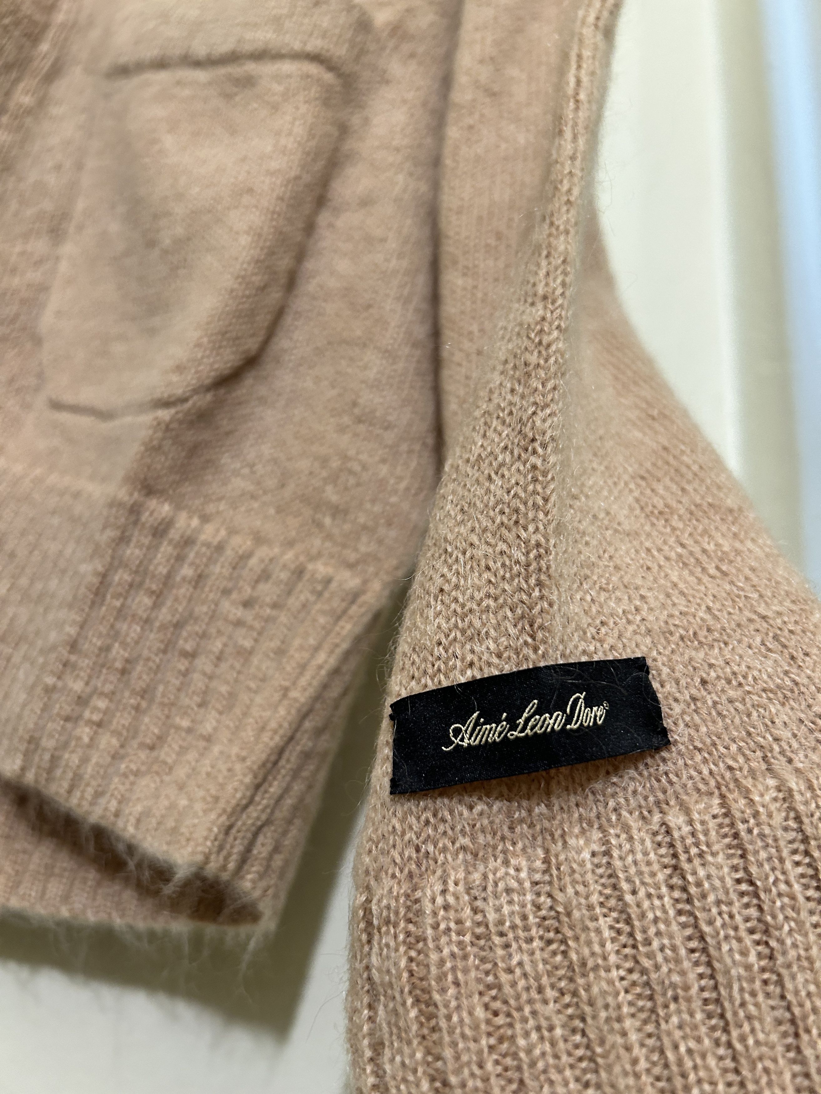 Aime Leon Dore Aime Leon Dore Mohair cardigan Sweater Tan Wool Size US S / EU 44-46 / 1 - 2 Thumbnail