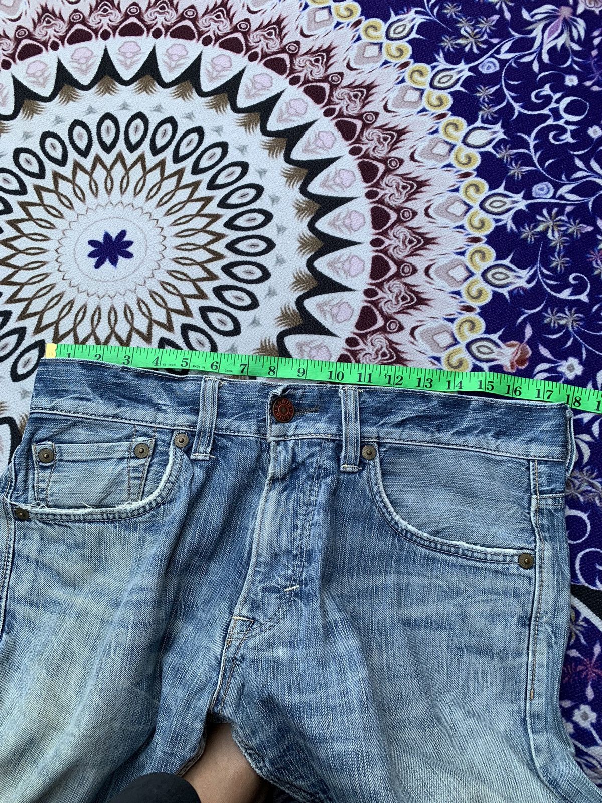 Edwin Vintage Edwin 503 Distressed Denim Size US 35 - 12 Thumbnail