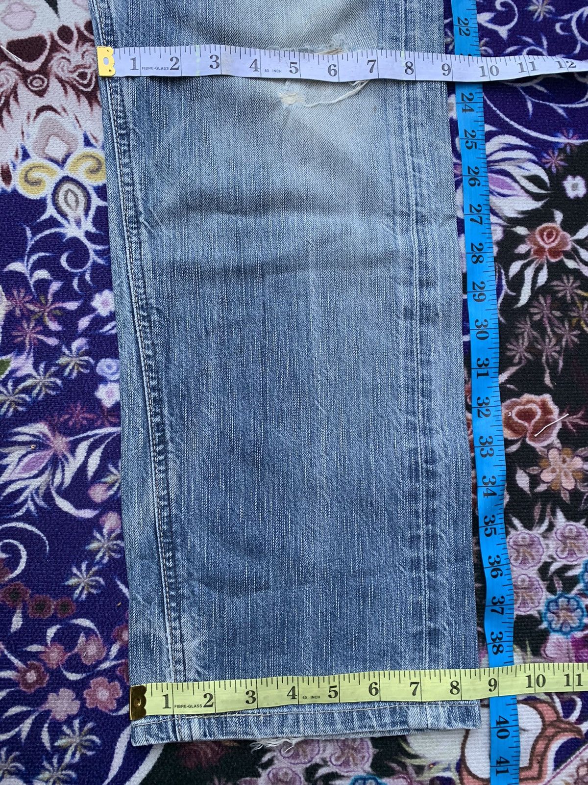 Edwin Vintage Edwin 503 Distressed Denim Size US 35 - 14 Thumbnail