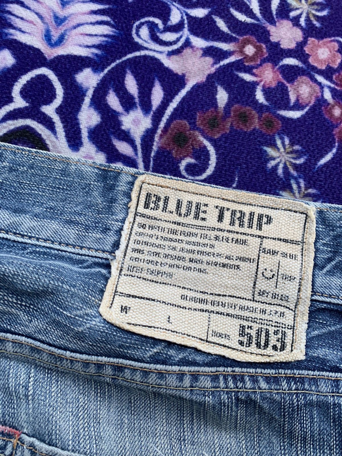 Edwin Vintage Edwin 503 Distressed Denim Size US 35 - 11 Thumbnail
