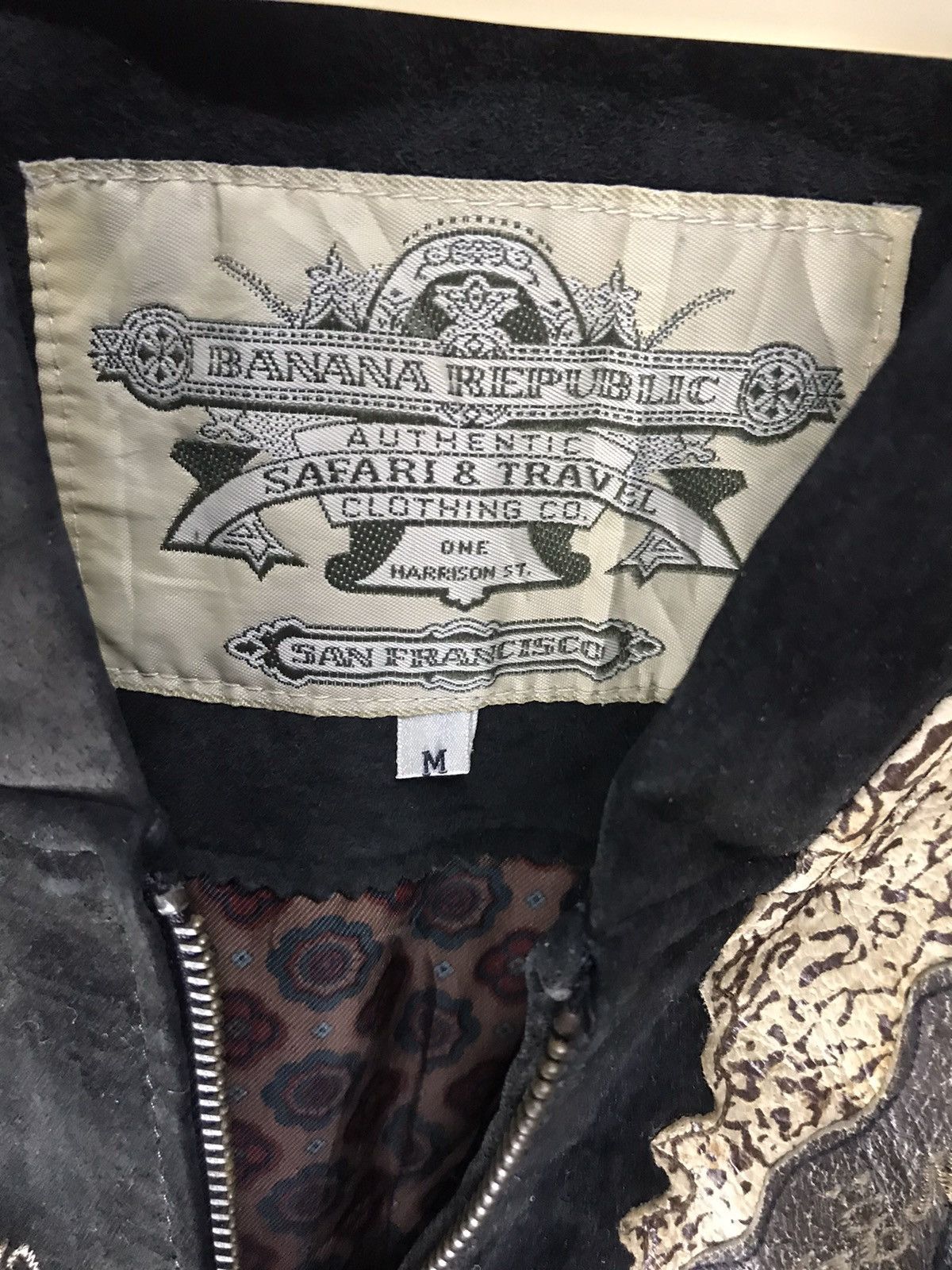 Banana Republic × Vintage 🔥BIDDING NOW🔥vtg banana republic jacket leather patchwork Size US M / EU 48-50 / 2 - 3 Thumbnail