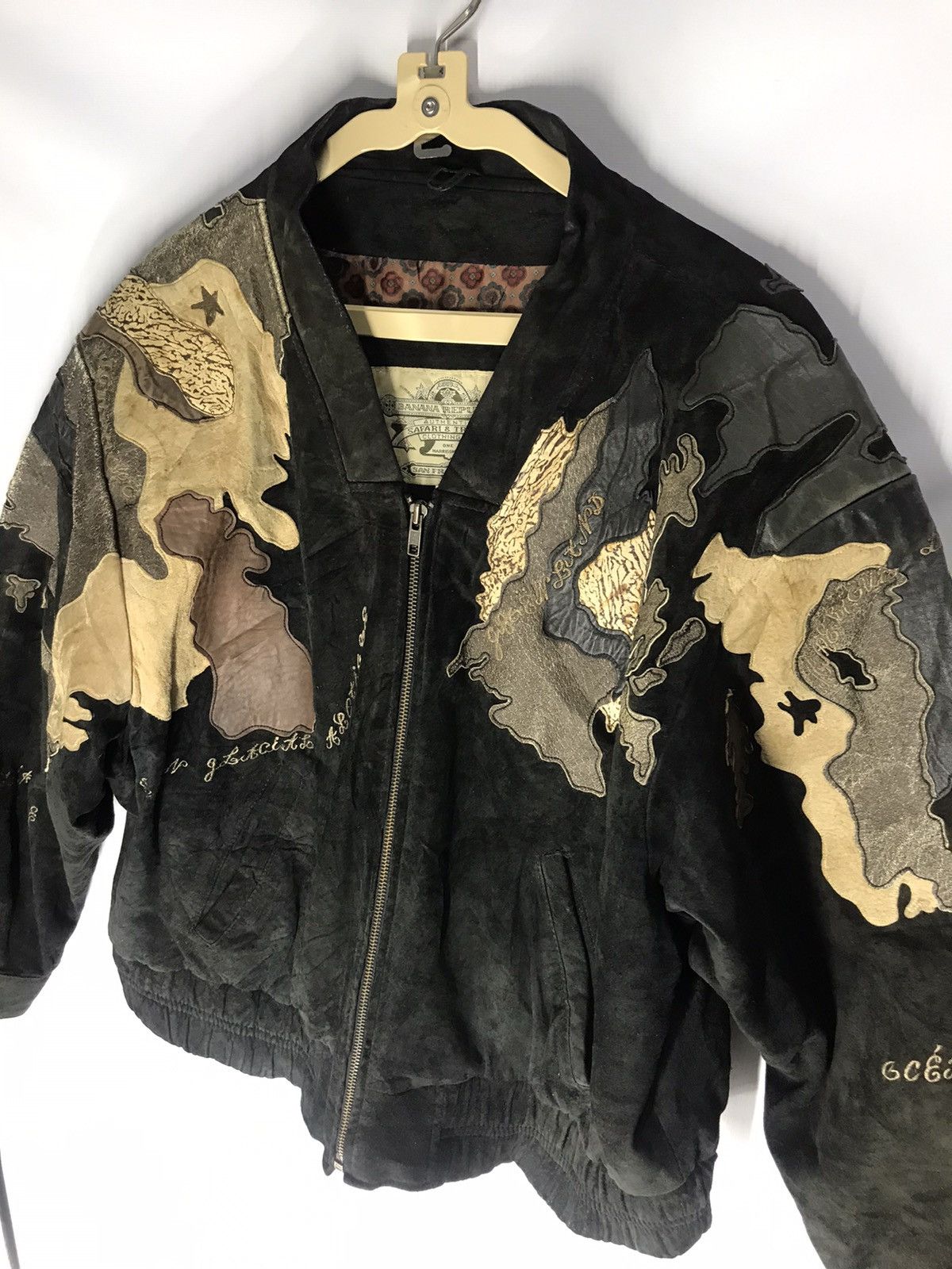 Banana Republic × Vintage 🔥BIDDING NOW🔥vtg banana republic jacket leather patchwork Size US M / EU 48-50 / 2 - 6 Thumbnail