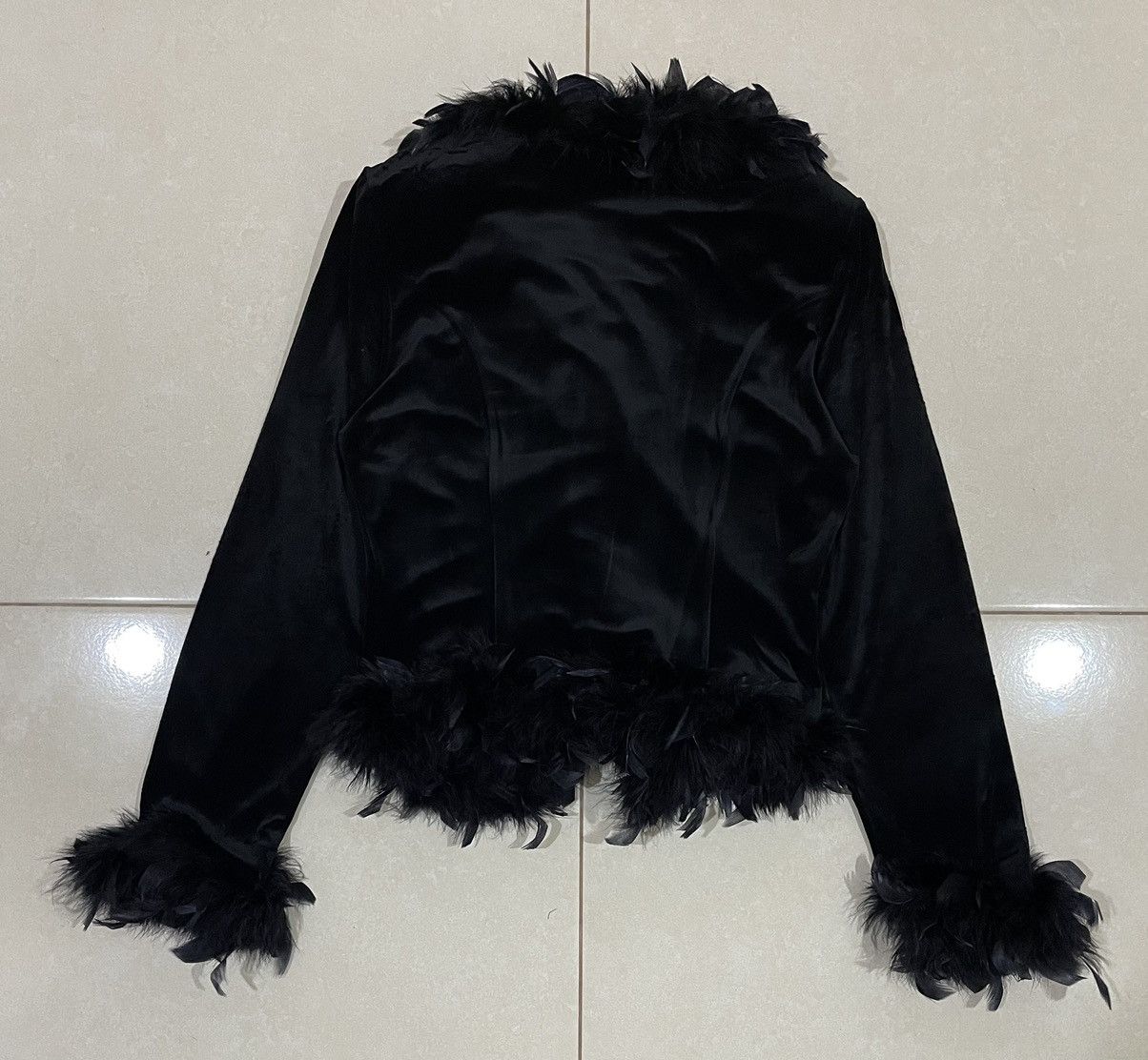 Other LAST PIECE Scot Club Faux Feather Jacket Size M / US 6-8 / IT 42-44 - 8 Thumbnail