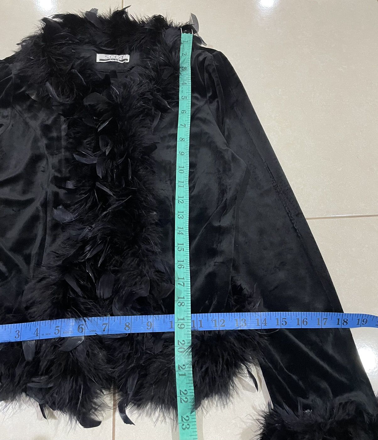 Other LAST PIECE Scot Club Faux Feather Jacket Size M / US 6-8 / IT 42-44 - 16 Thumbnail