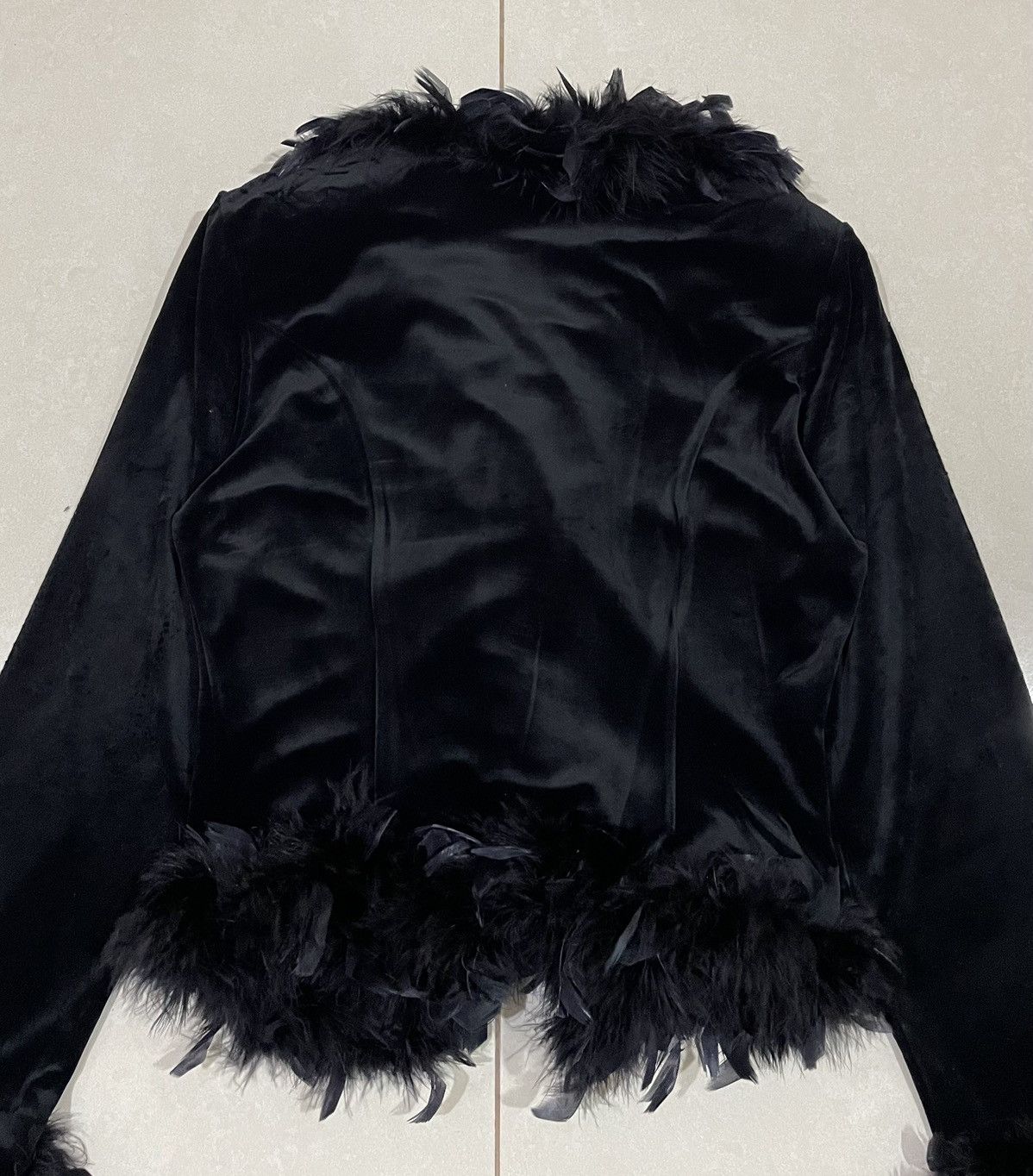 Other LAST PIECE Scot Club Faux Feather Jacket Size M / US 6-8 / IT 42-44 - 9 Thumbnail