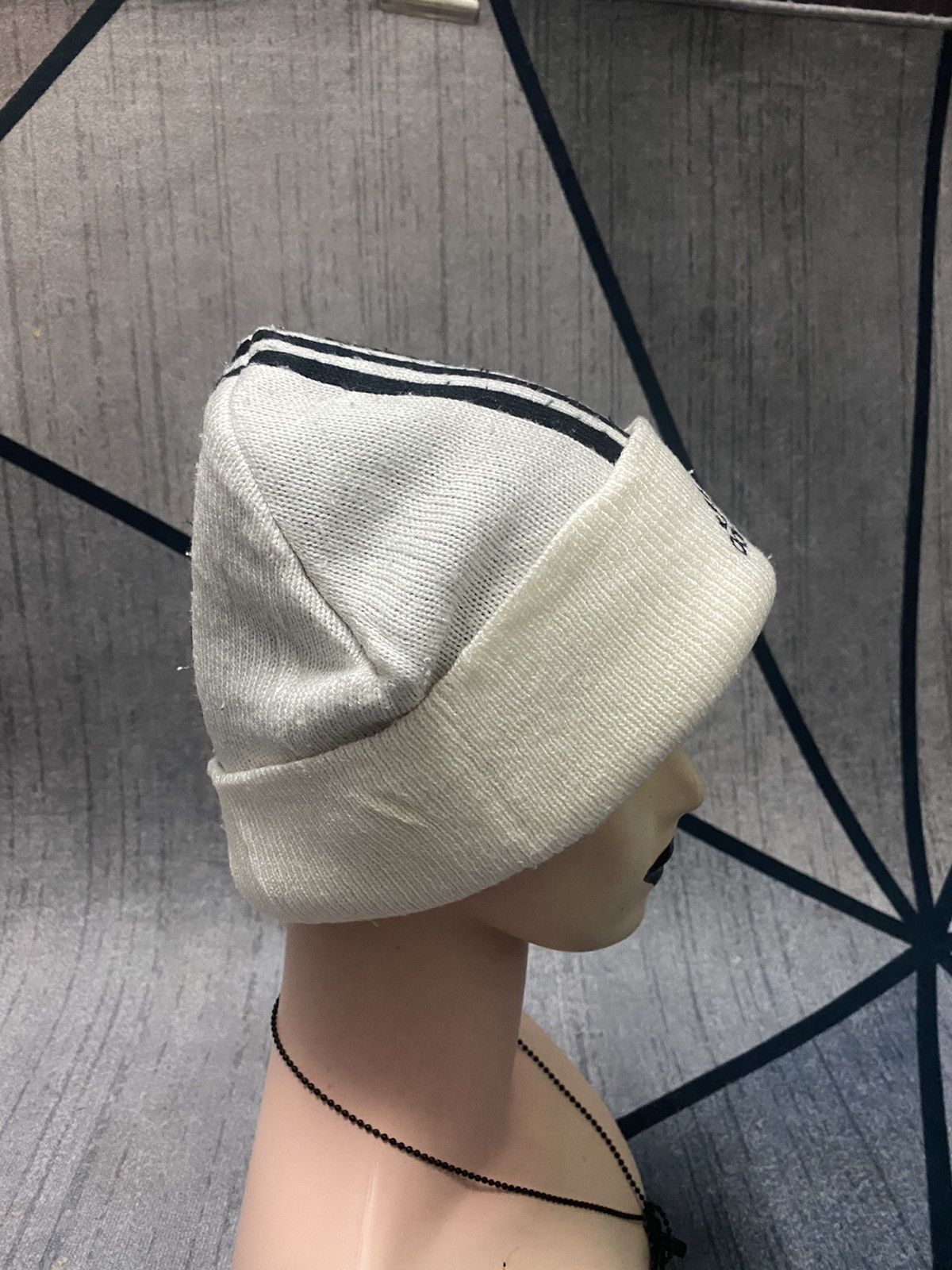 Adidas Adidas Stripes Embroidered Logo Beanie Hat Size ONE SIZE - 3 Thumbnail
