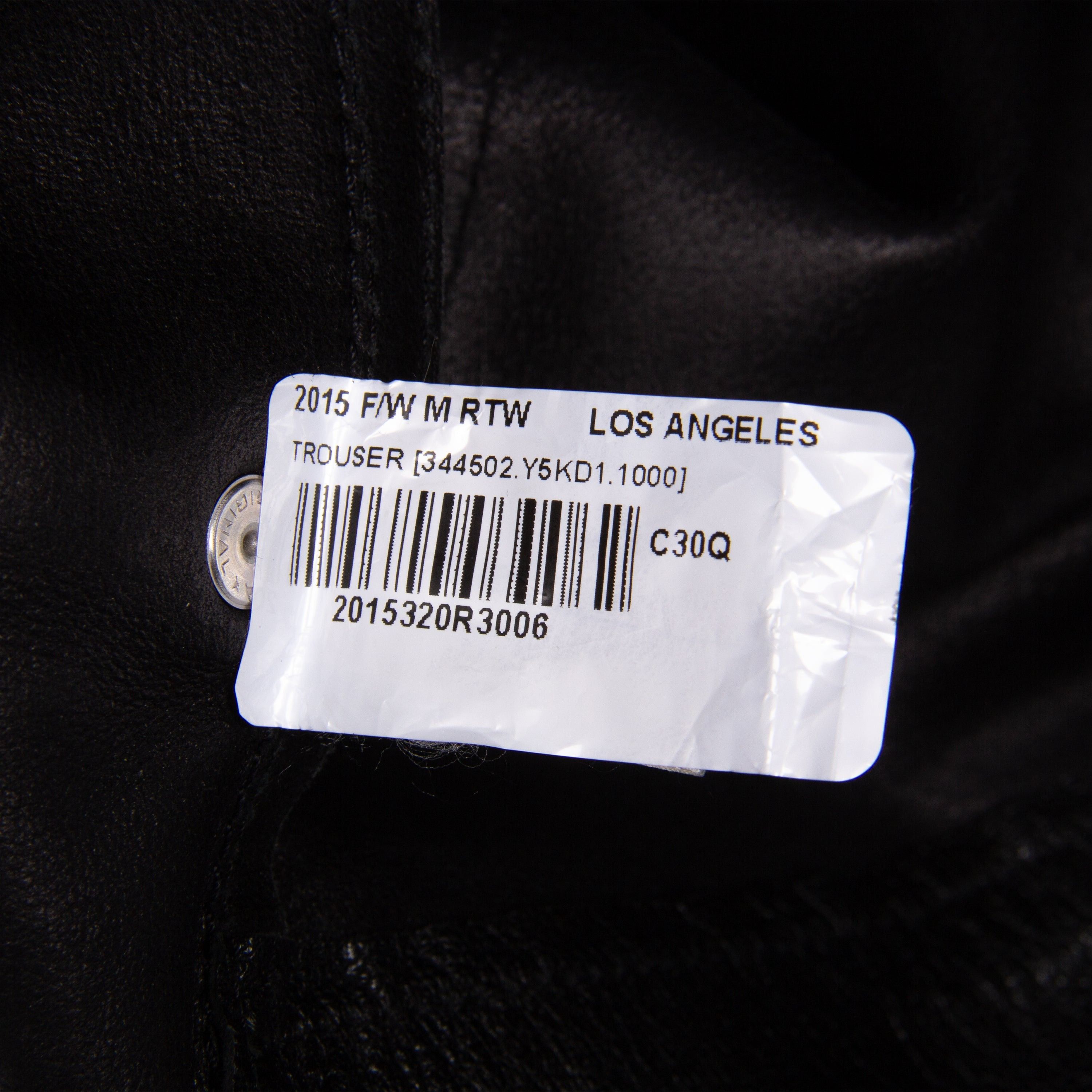Hedi Slimane × Saint Laurent Paris SAINT LAURENT SAMPLE AW15 FULL LEATHER PANT Size US 32 / EU 48 - 5 Thumbnail