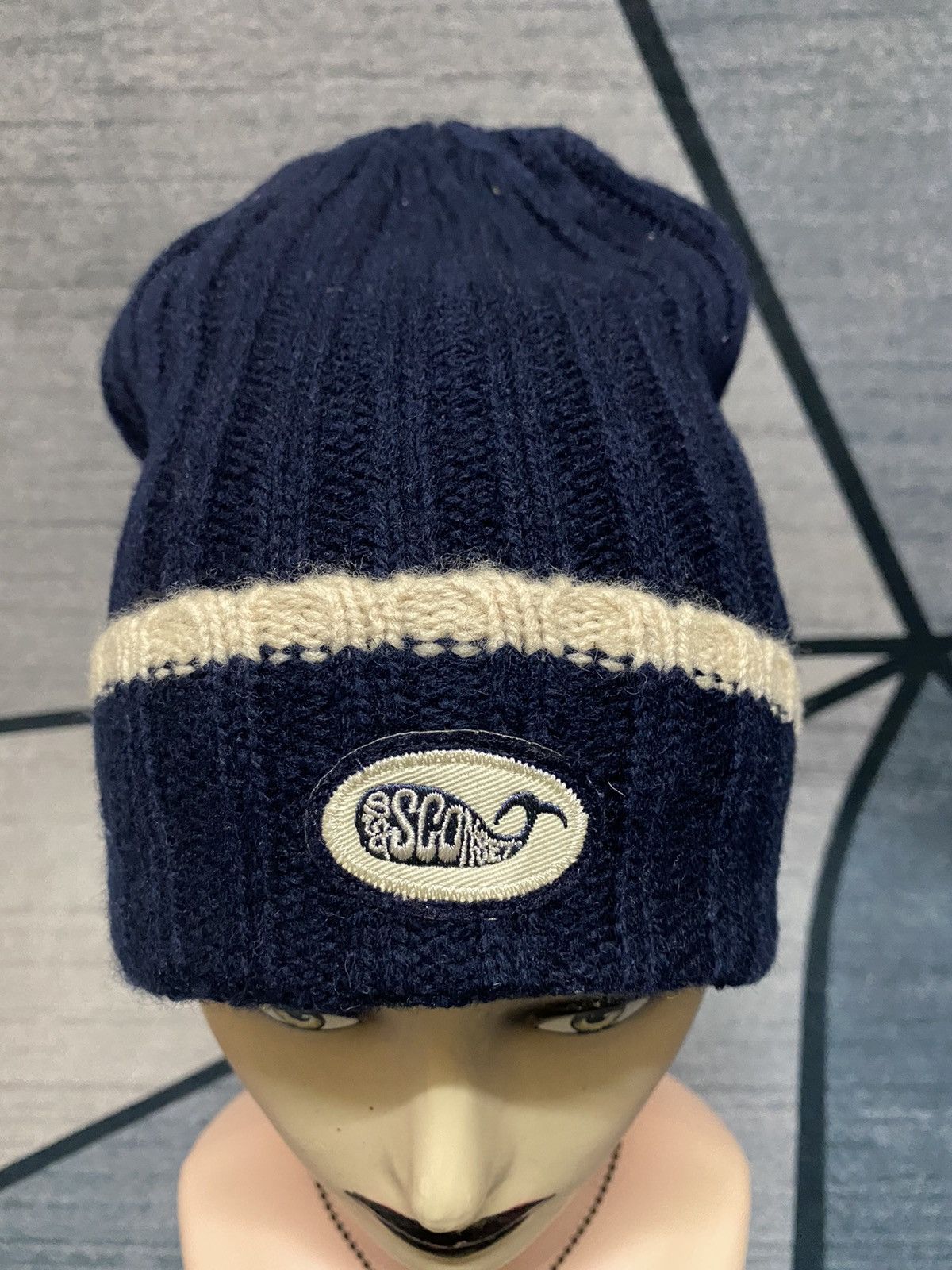 Japanese Brand SIASCONSET Patches Nice design Beanie Hat Size ONE SIZE - 2 Thumbnail