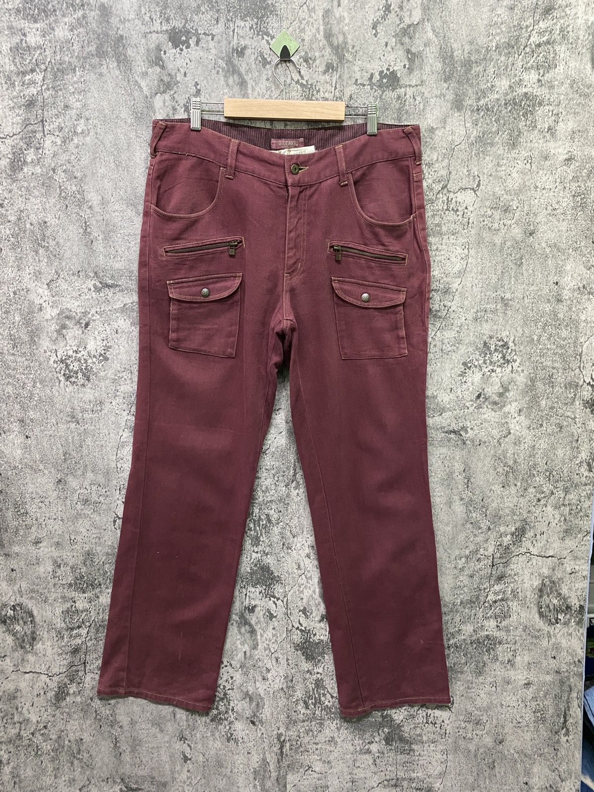 Japanese Brand Japanese Brand OIL CAKE Multipocket Buckle Bush Pants Size US 35 - 1 Thumbnail