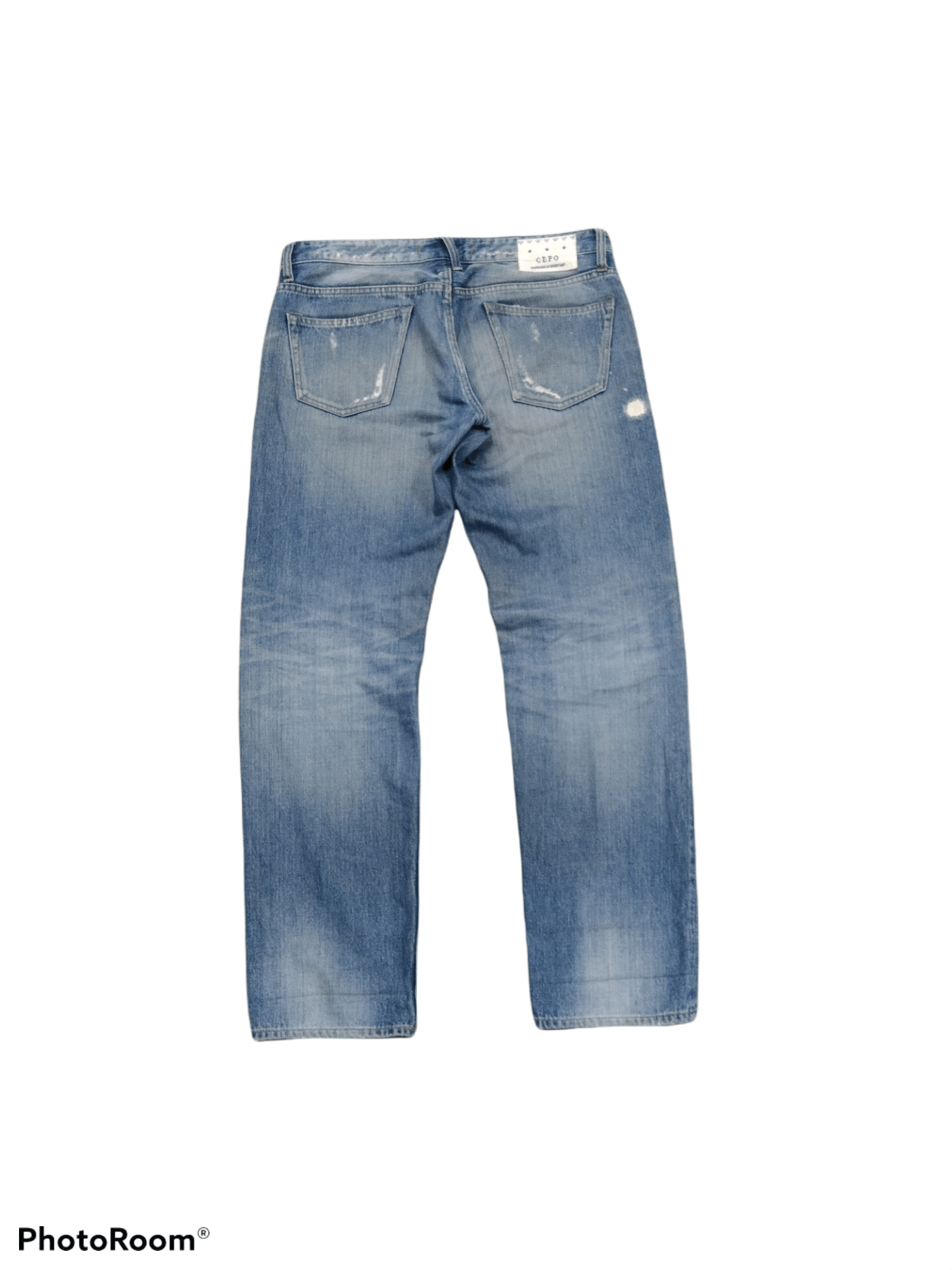 Japanese Brand DiSTRESSED DENIM GRUNGE JAPANESE BRAND CEPO DENIM PANTS Size US 33 - 2 Thumbnail