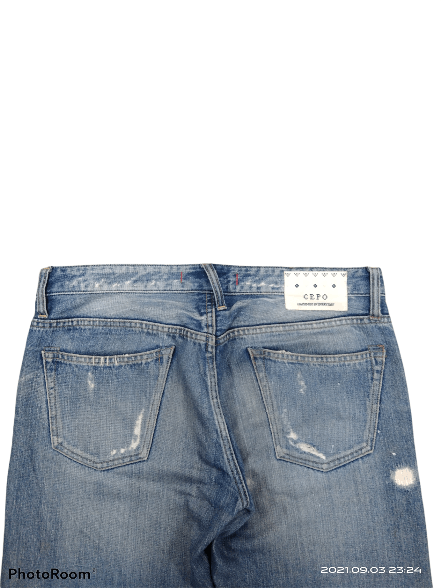 Japanese Brand DiSTRESSED DENIM GRUNGE JAPANESE BRAND CEPO DENIM PANTS Size US 33 - 5 Thumbnail