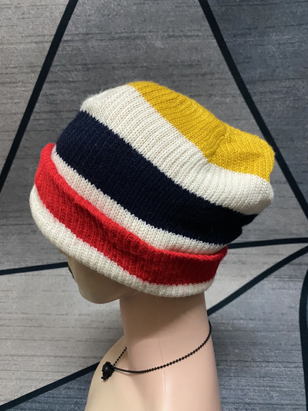 Ciaopanic × Japanese Brand CiaoPanic Multicolour Stripes Beanie Hat Size ONE SIZE - 4 Thumbnail