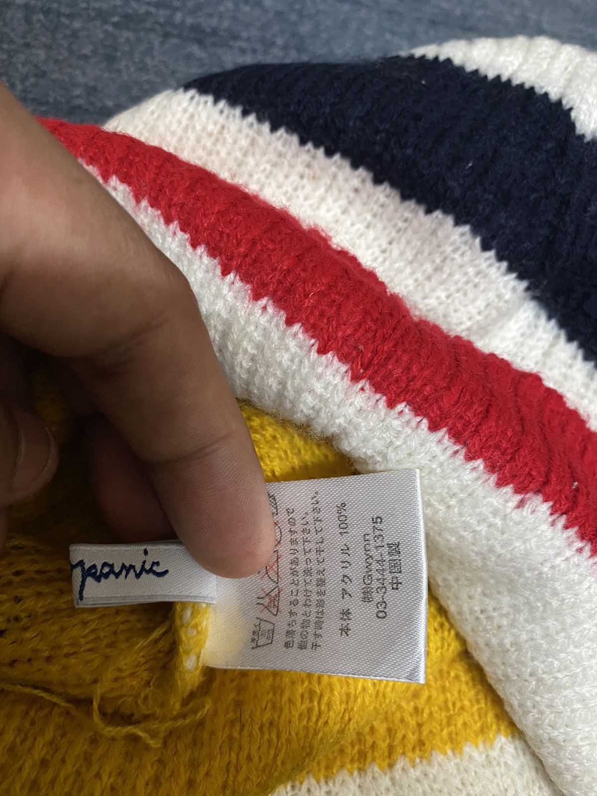 Ciaopanic × Japanese Brand CiaoPanic Multicolour Stripes Beanie Hat Size ONE SIZE - 6 Thumbnail
