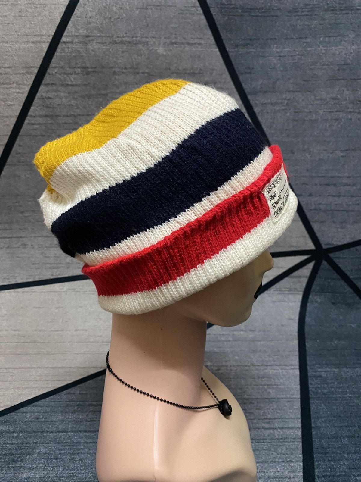 Ciaopanic × Japanese Brand CiaoPanic Multicolour Stripes Beanie Hat Size ONE SIZE - 3 Thumbnail