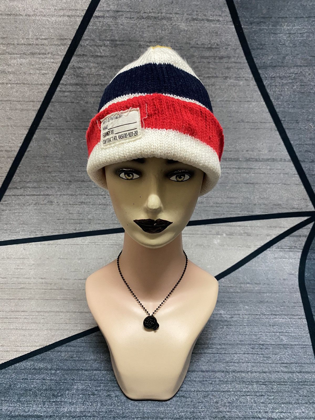 Ciaopanic × Japanese Brand CiaoPanic Multicolour Stripes Beanie Hat Size ONE SIZE - 1 Thumbnail