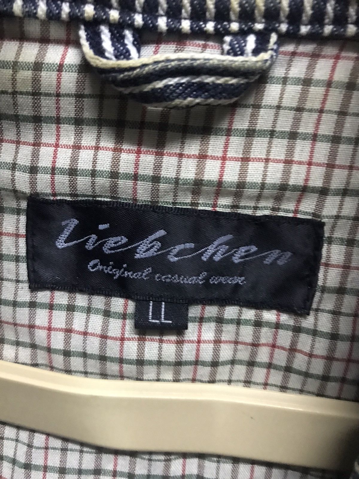 Japanese Brand Vintage stripe workwear jacket by liebchen Size US L / EU 52-54 / 3 - 3 Thumbnail