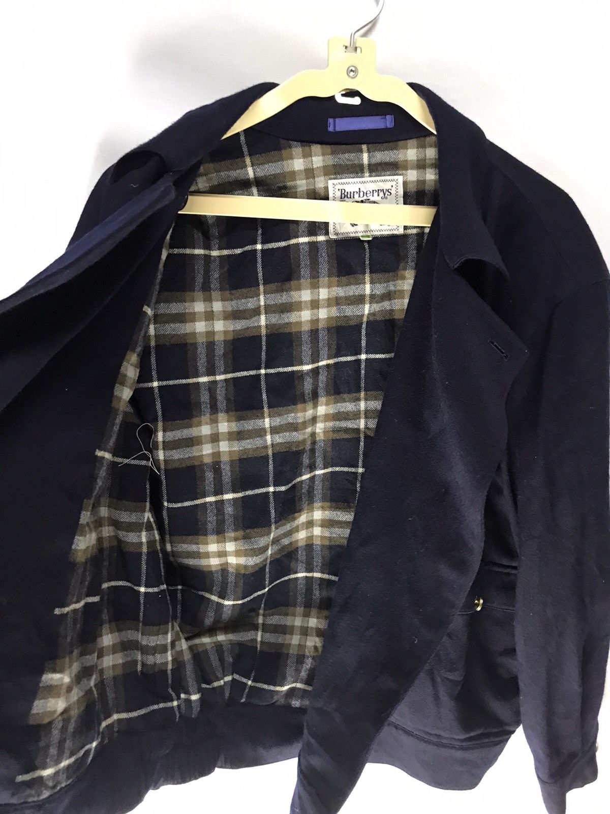 Burberry × Vintage Vintage Burberry wool jacket gold button up Size US M / EU 48-50 / 2 - 9 Thumbnail