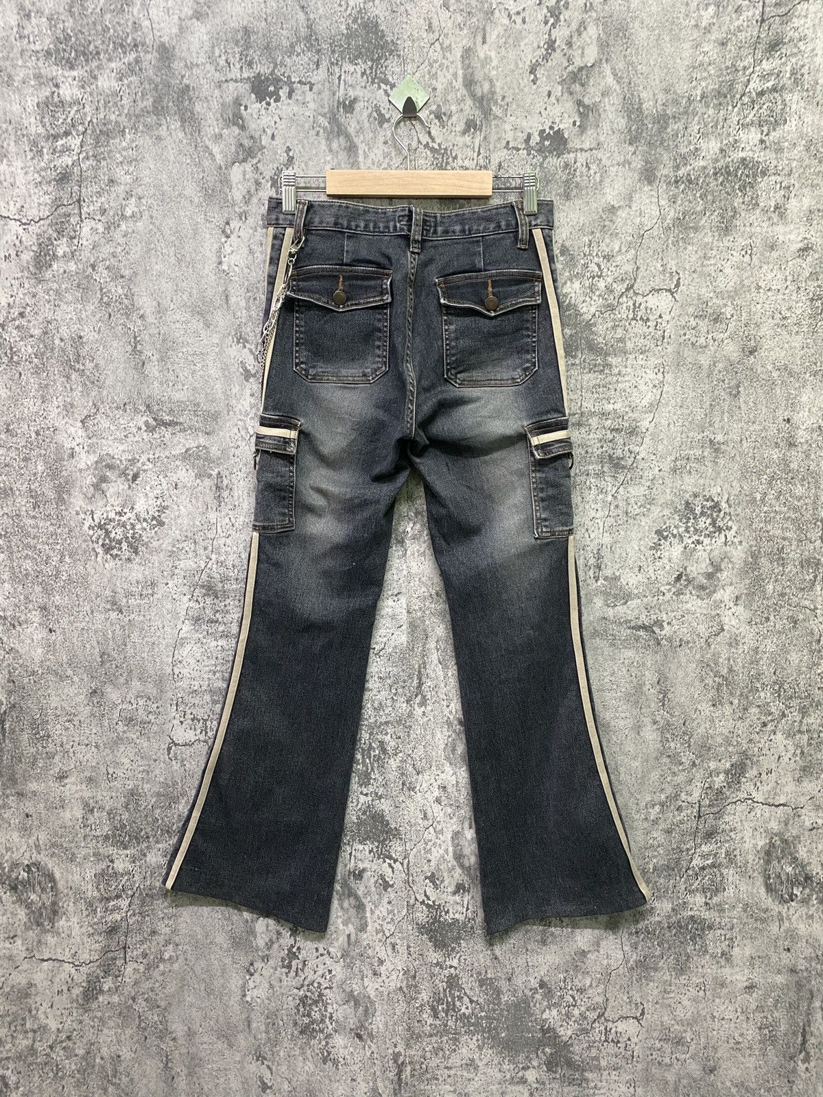 Designer × Japanese Brand Japanese Brand LA TOOKN Multipocket Low Waist Cargo Denim Size US 27 - 2 Thumbnail