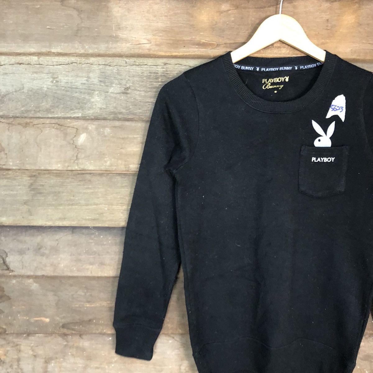 Playboy Playboy Bunny Black Sweatshirt #5623 Size S / US 4 / IT 40 - 7 Thumbnail