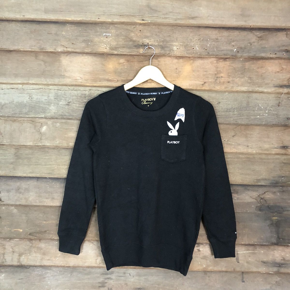 Playboy Playboy Bunny Black Sweatshirt #5623 Size S / US 4 / IT 40 - 3 Thumbnail