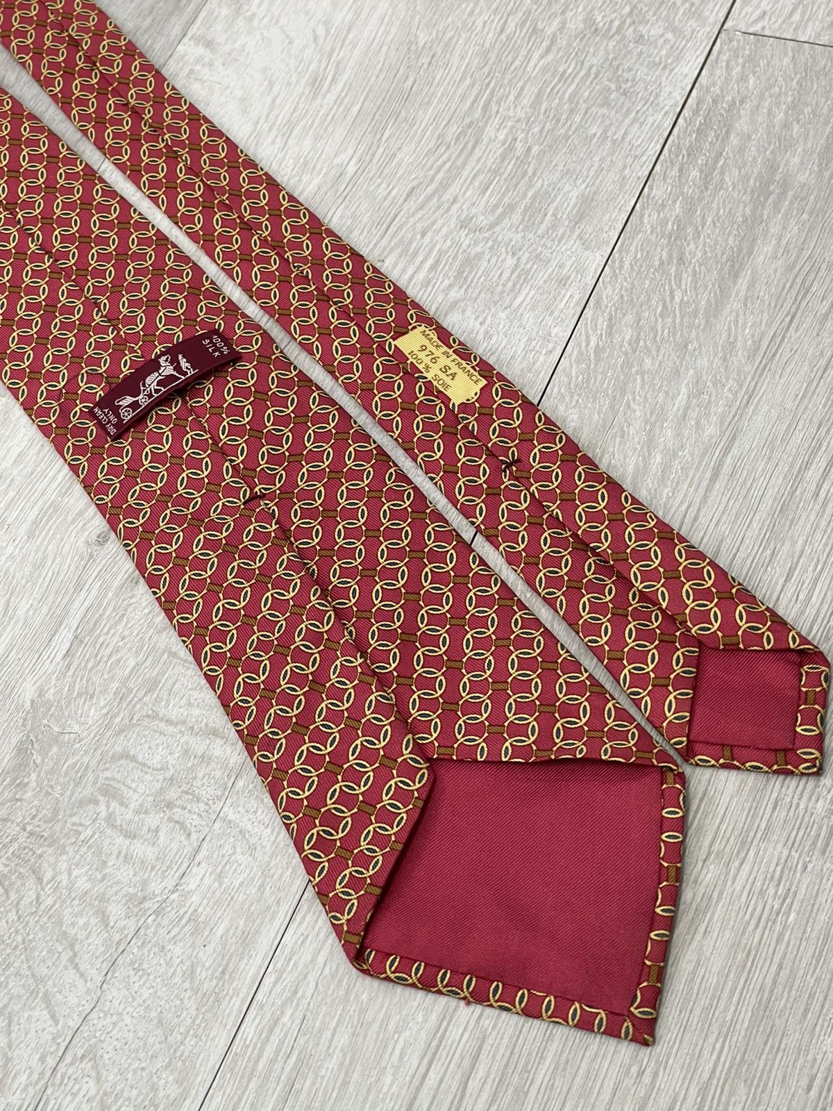 Hermes Hermes Silk Tie 976 SA Size ONE SIZE - 3 Thumbnail