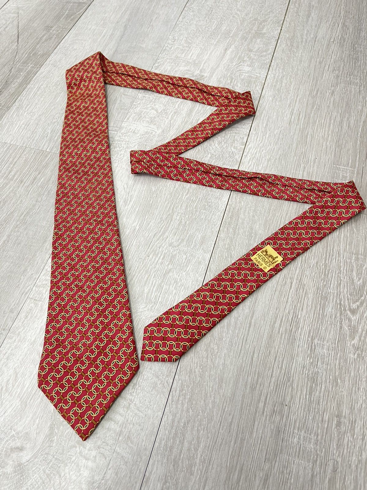 Hermes Hermes Silk Tie 976 SA Size ONE SIZE - 1 Thumbnail