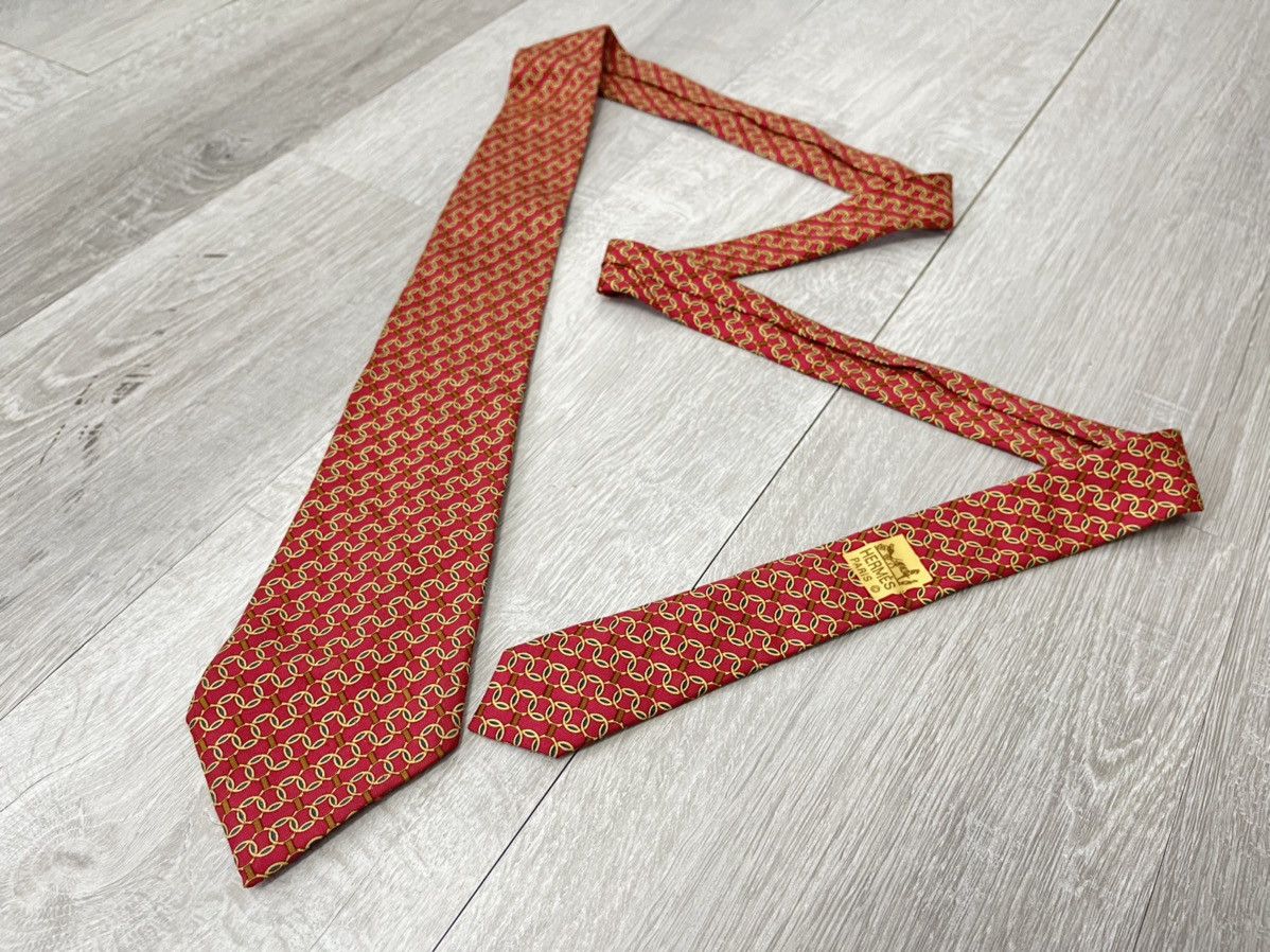 Hermes Hermes Silk Tie 976 SA Size ONE SIZE - 2 Thumbnail