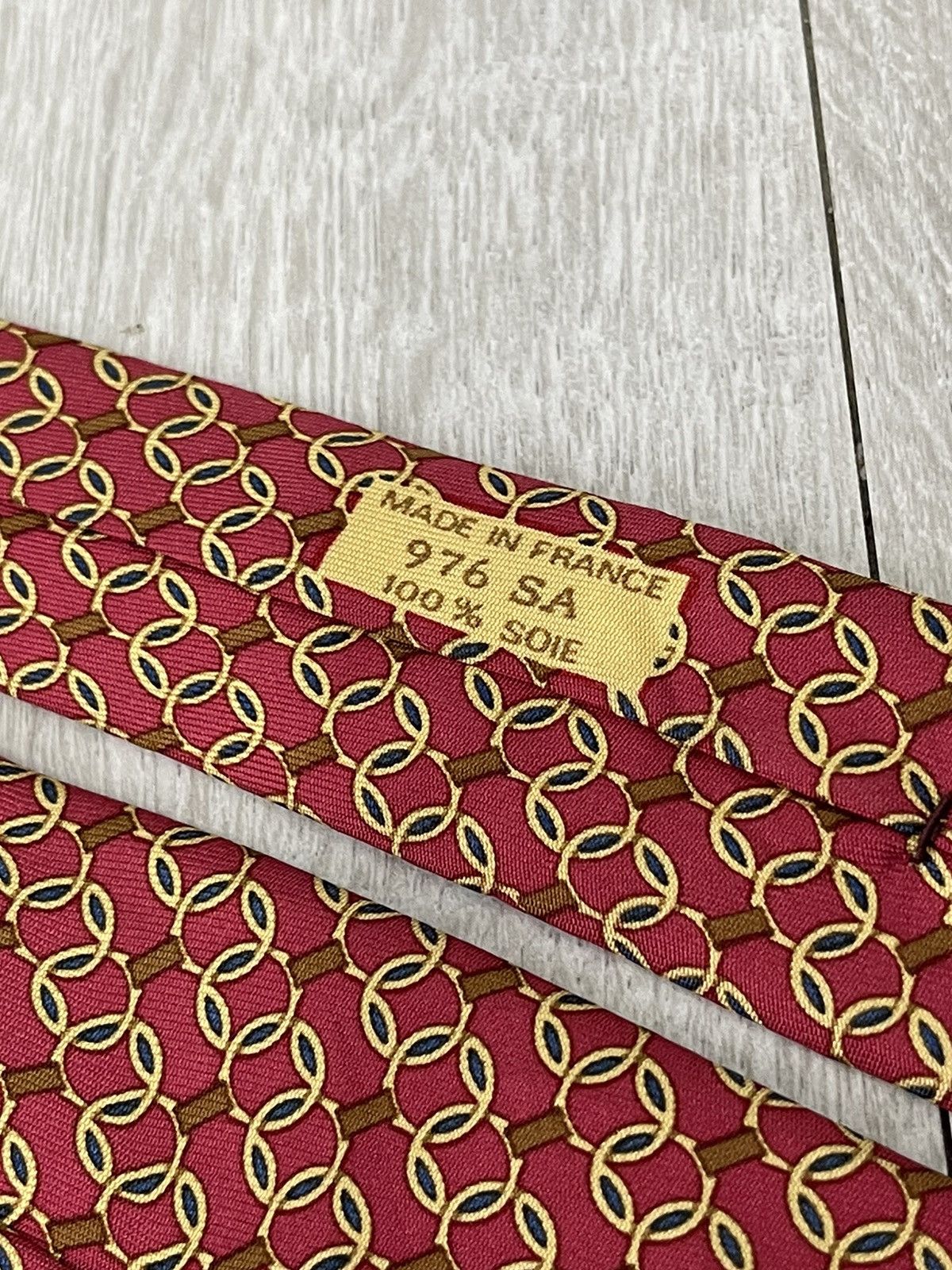 Hermes Hermes Silk Tie 976 SA Size ONE SIZE - 5 Thumbnail
