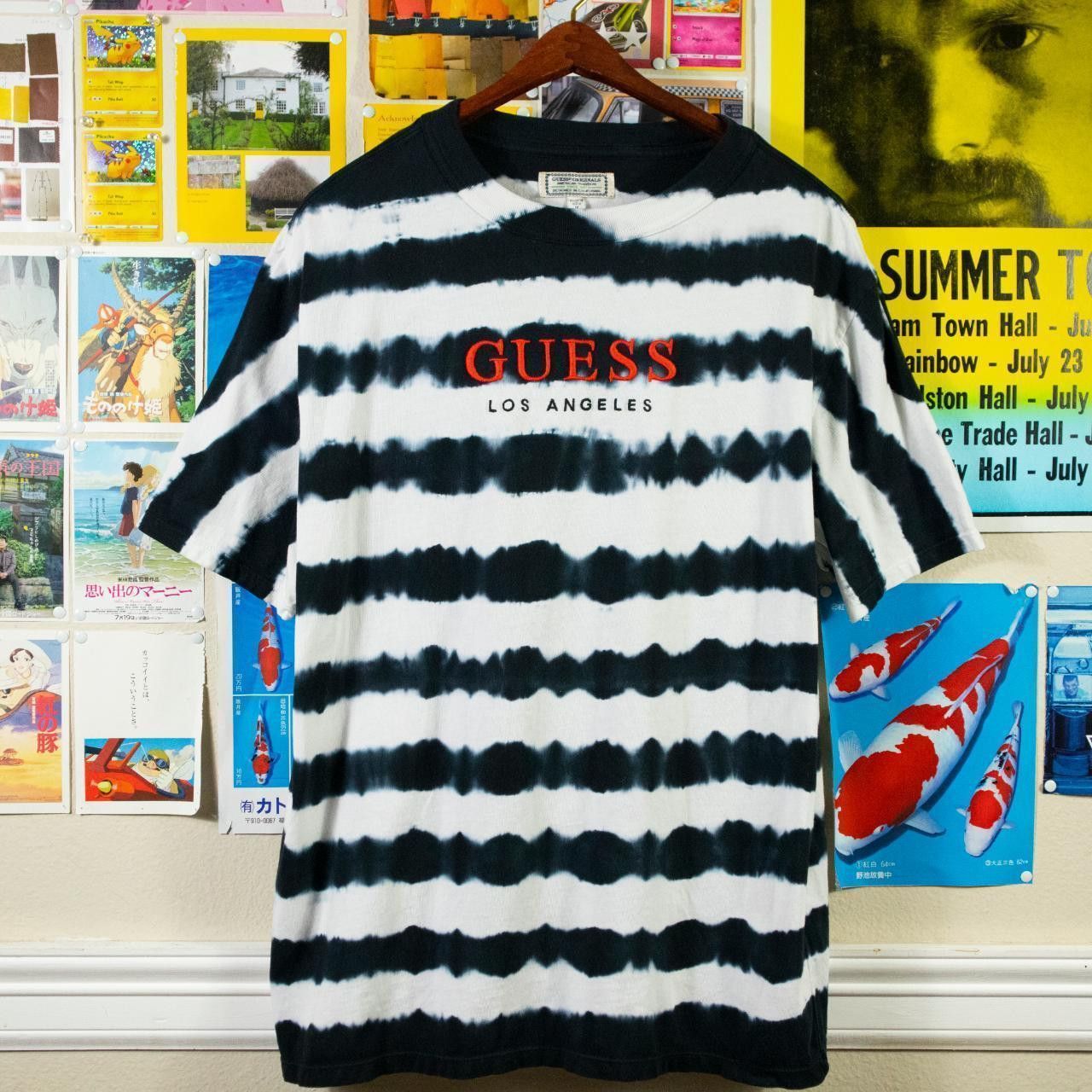 Guess Essential Guess Striped Tie Dye T-shirt Size US L / EU 52-54 / 3 - 1 Thumbnail