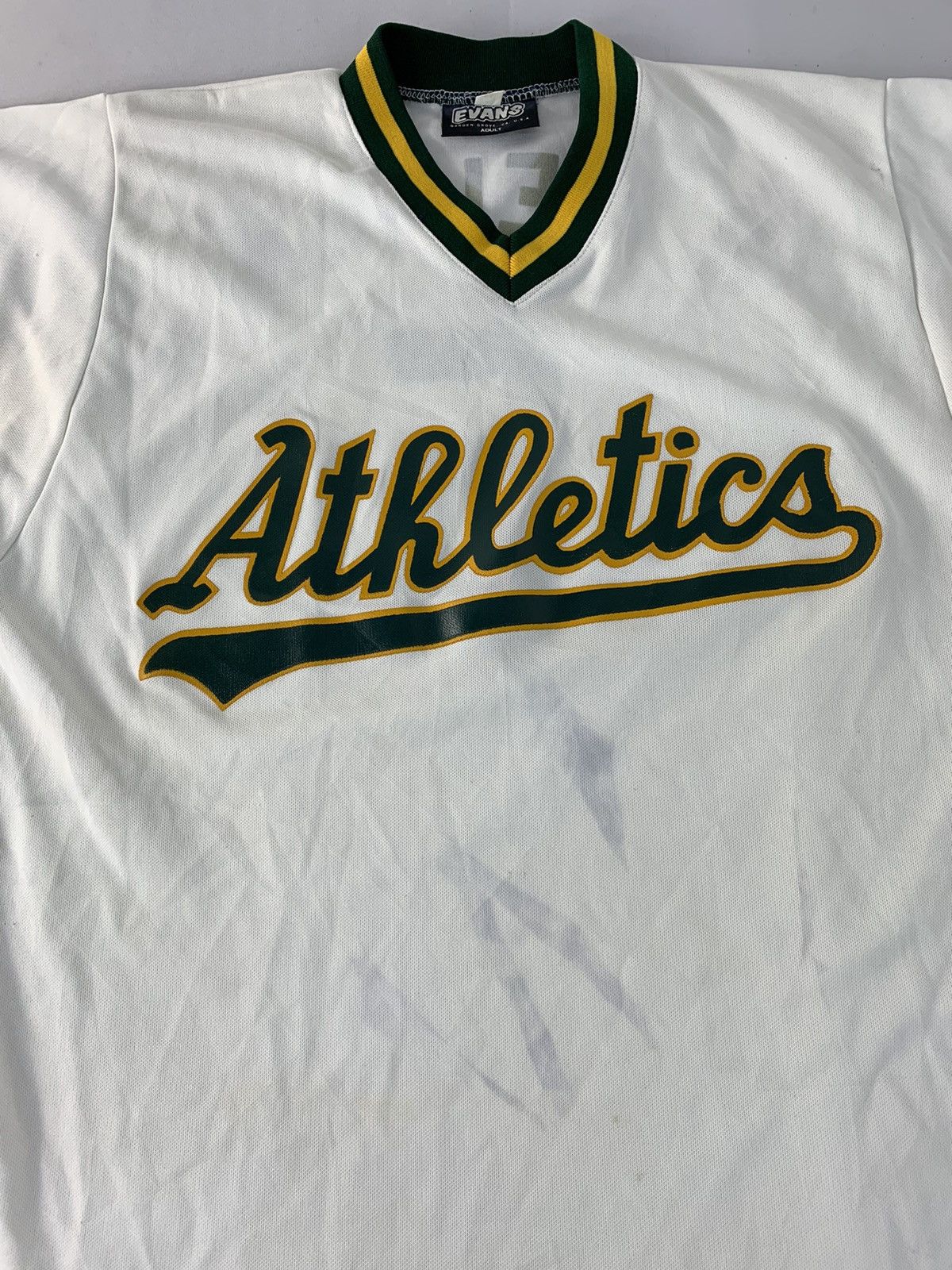 Vintage Evans Athletic R Heiman 5 Ringer Jerseys Spell Out Tee Size US M / EU 48-50 / 2 - 3 Thumbnail