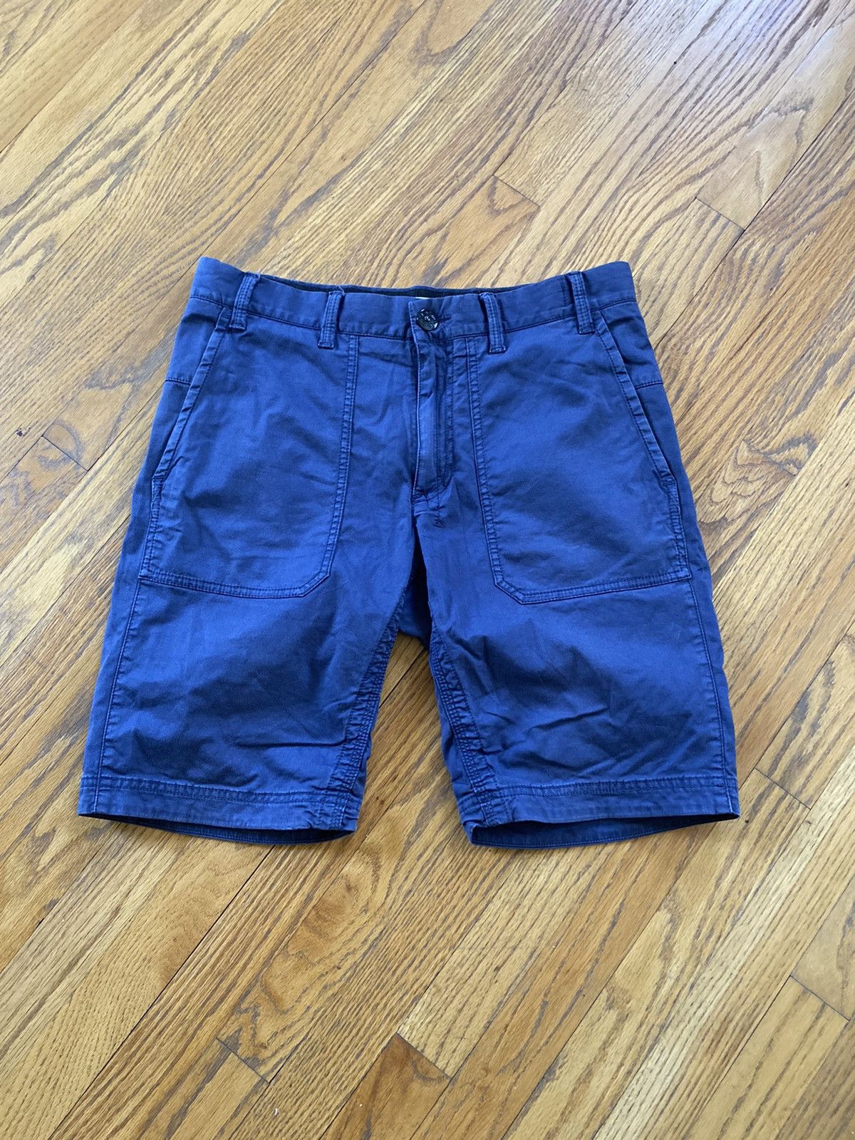 image of Stone Island Shorts in Blue, Men's (Size 31)