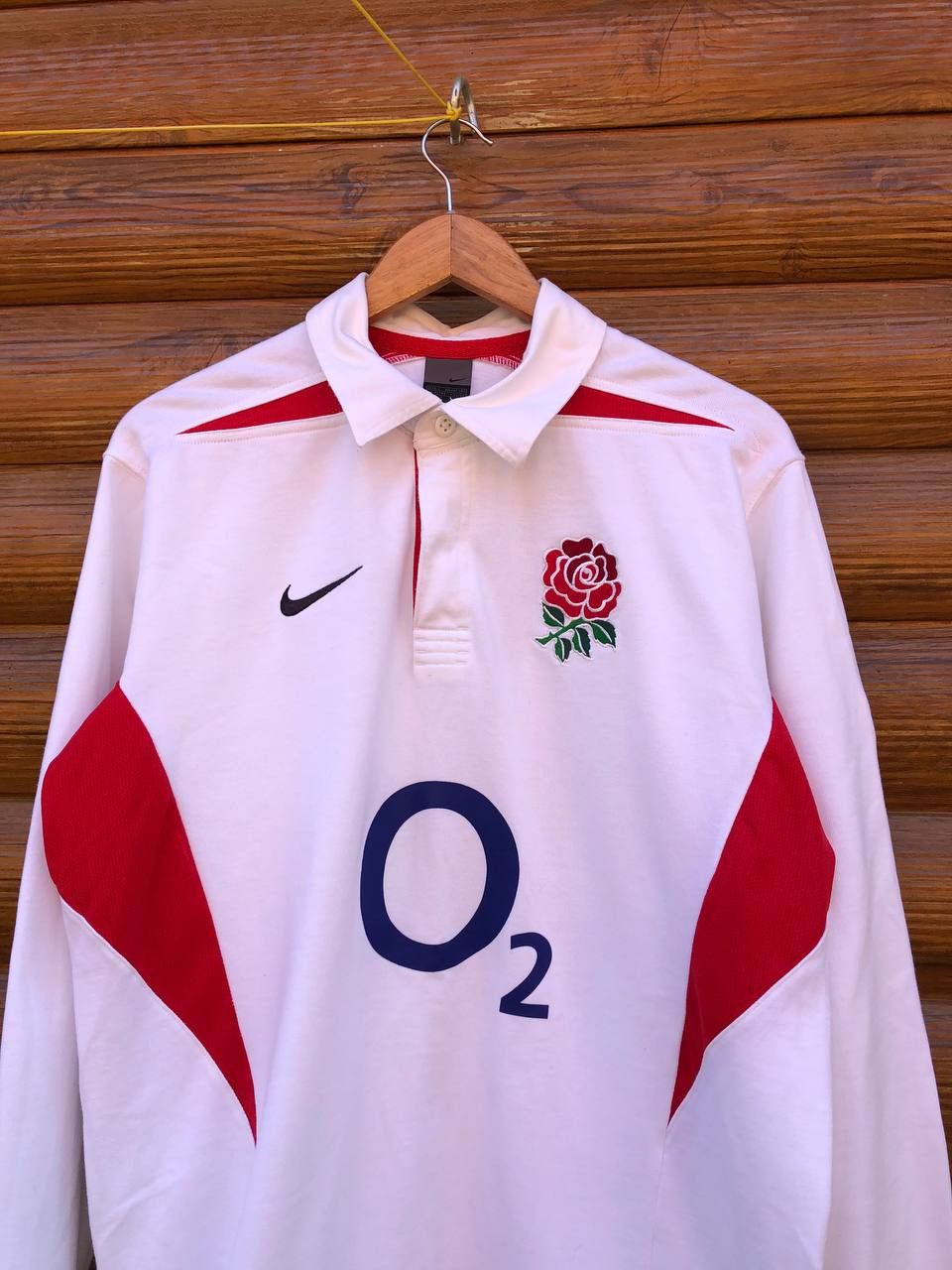 Nike × Vintage Vintage England Rugby Union Nike Home Shirt Jersey Size US L / EU 52-54 / 3 - 2 Thumbnail