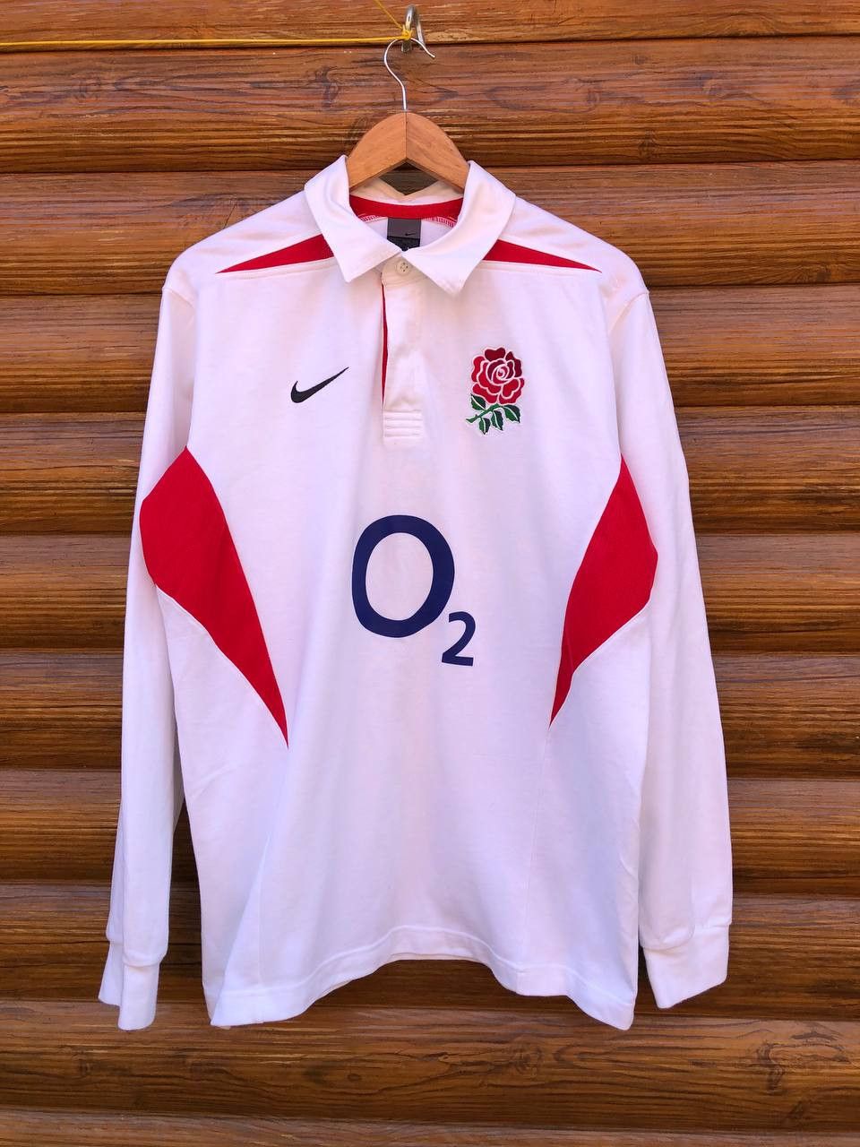 Nike × Vintage Vintage England Rugby Union Nike Home Shirt Jersey Size US L / EU 52-54 / 3 - 1 Thumbnail