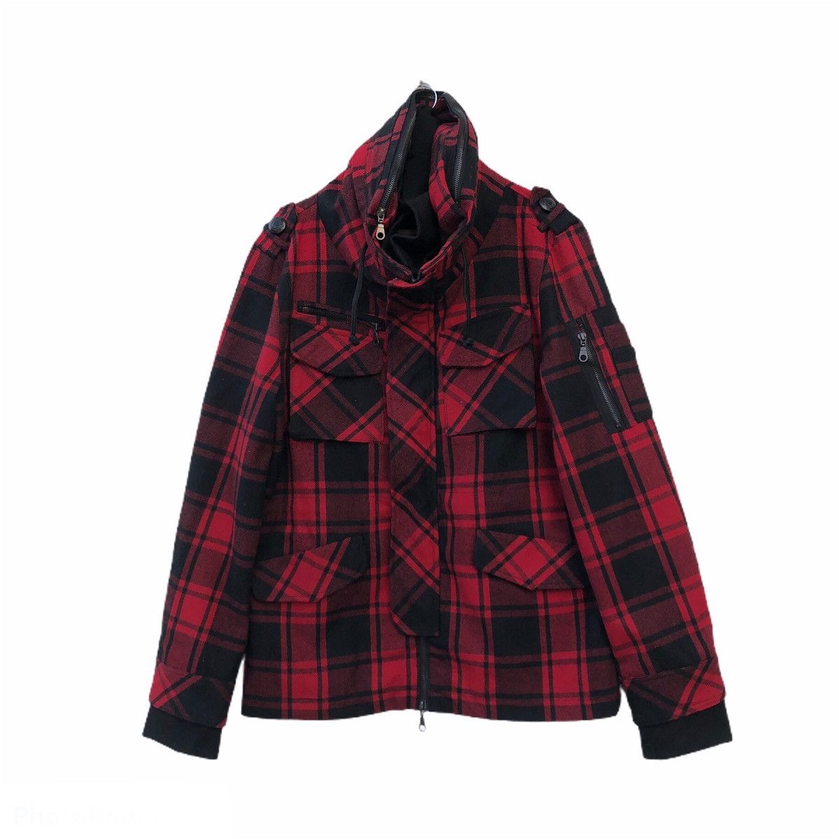 In The Attic TARTAN DESIGN PUNK STYLE IN THE ATTIC HOMME JACKET Size US L / EU 52-54 / 3 - 1 Thumbnail