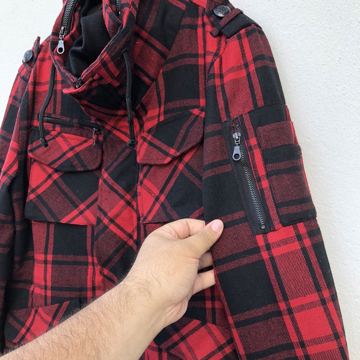 In The Attic TARTAN DESIGN PUNK STYLE IN THE ATTIC HOMME JACKET Size US L / EU 52-54 / 3 - 3 Thumbnail