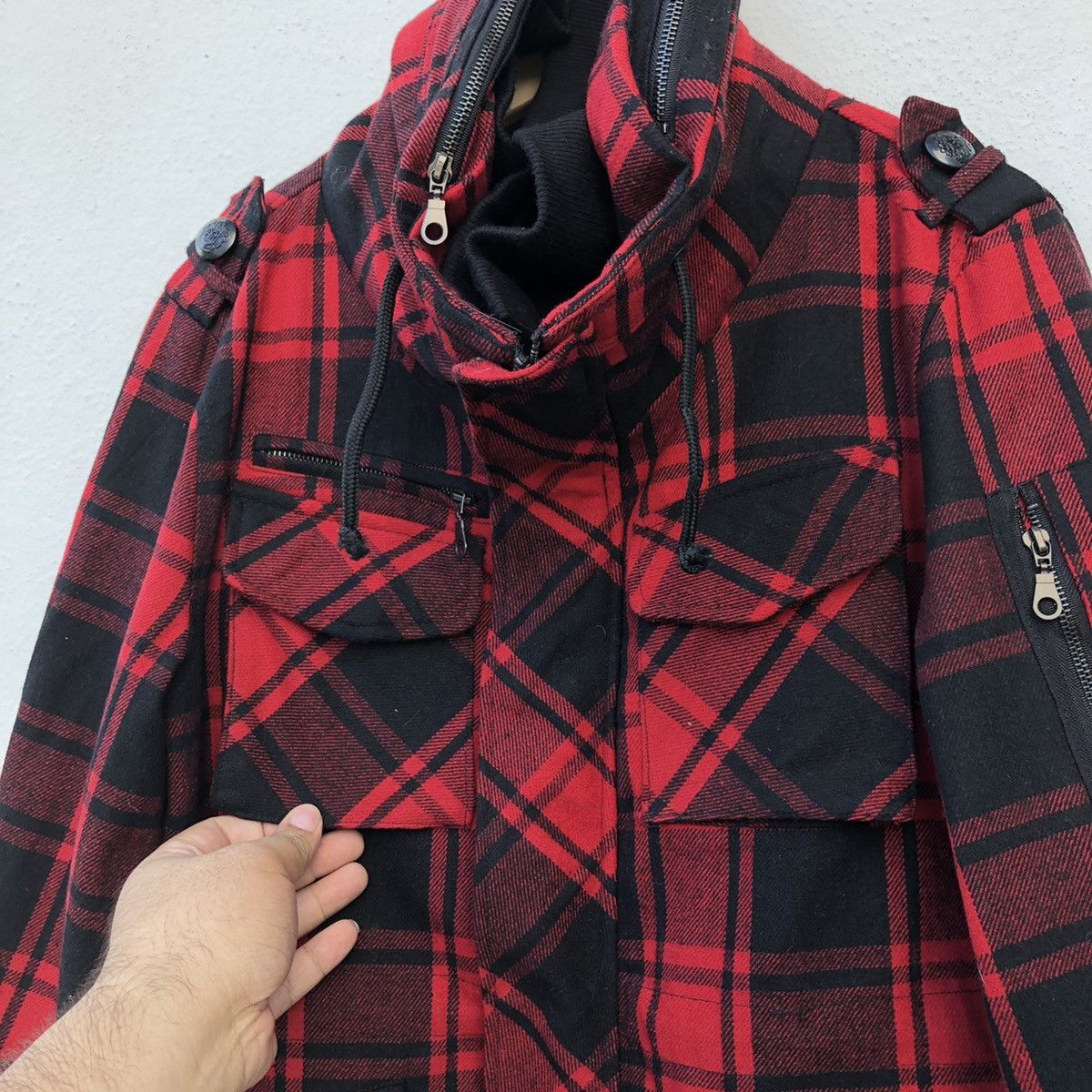 In The Attic TARTAN DESIGN PUNK STYLE IN THE ATTIC HOMME JACKET Size US L / EU 52-54 / 3 - 4 Thumbnail