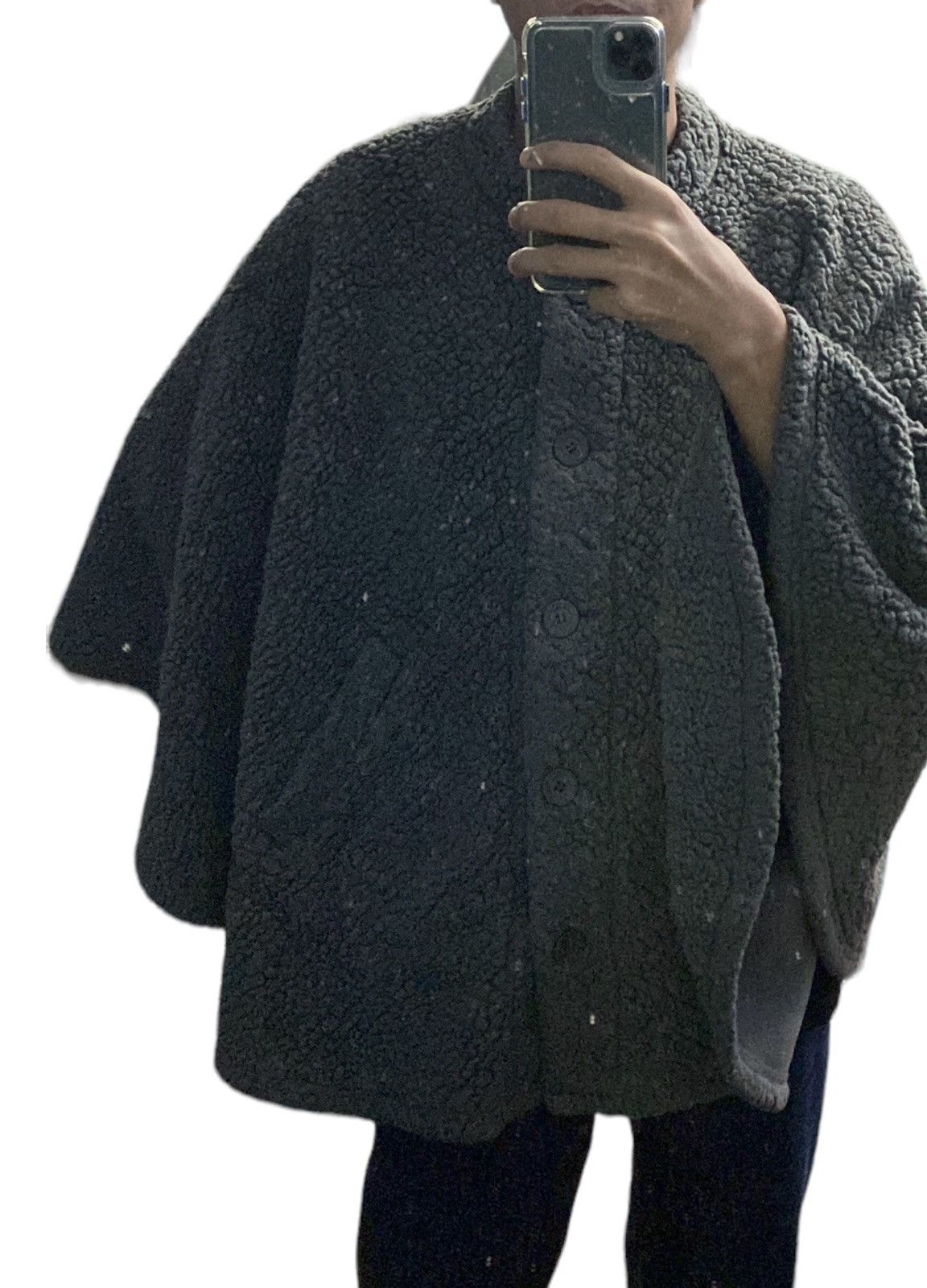 Designer × Japanese Brand × Yohji Yamamoto Y'S FOR LIVING FLEECE CAPE CLOAKS JACKET Size US L / EU 52-54 / 3 - 11 Thumbnail