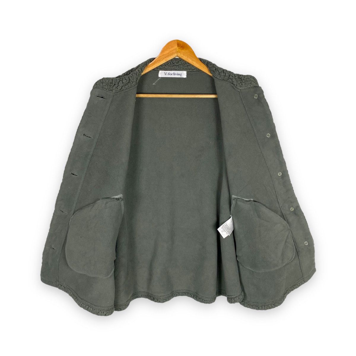 Designer × Japanese Brand × Yohji Yamamoto Y'S FOR LIVING FLEECE CAPE CLOAKS JACKET Size US L / EU 52-54 / 3 - 7 Thumbnail