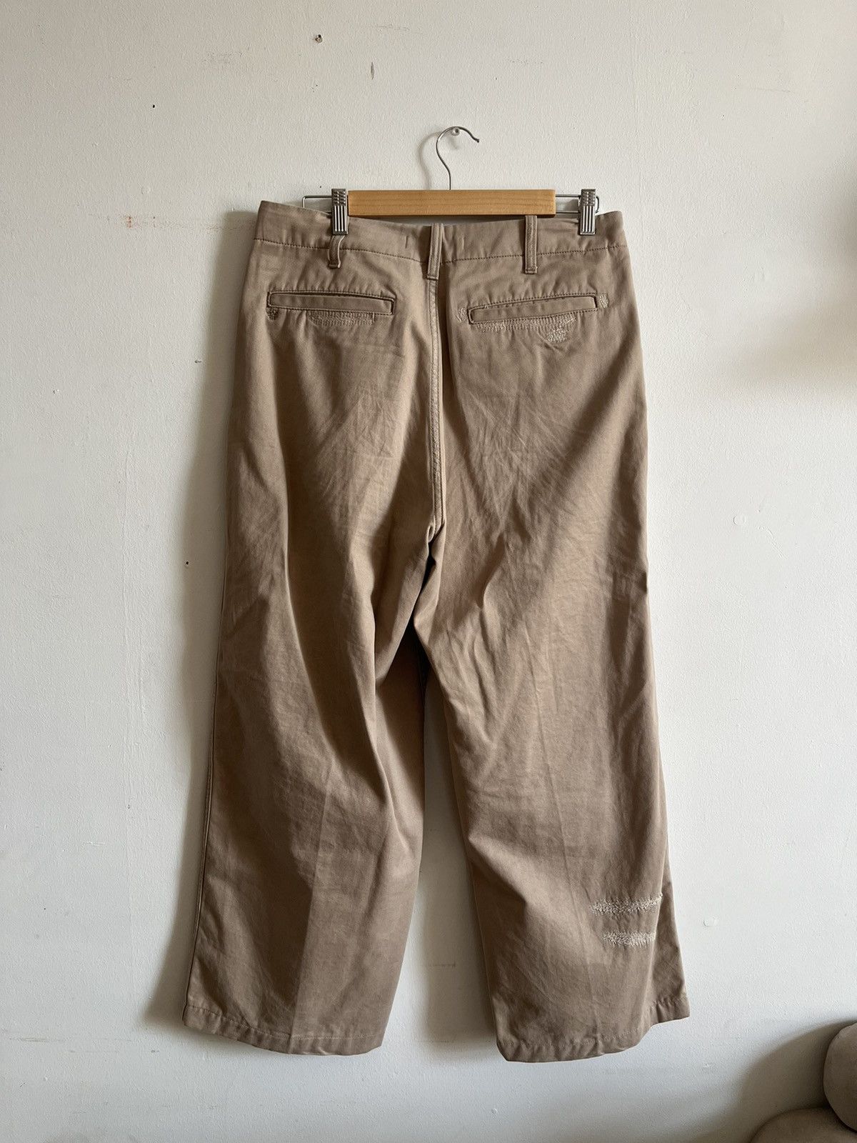 Acne Studios Beige Cotton Trousers Size US 32 / EU 48 - 8 Thumbnail
