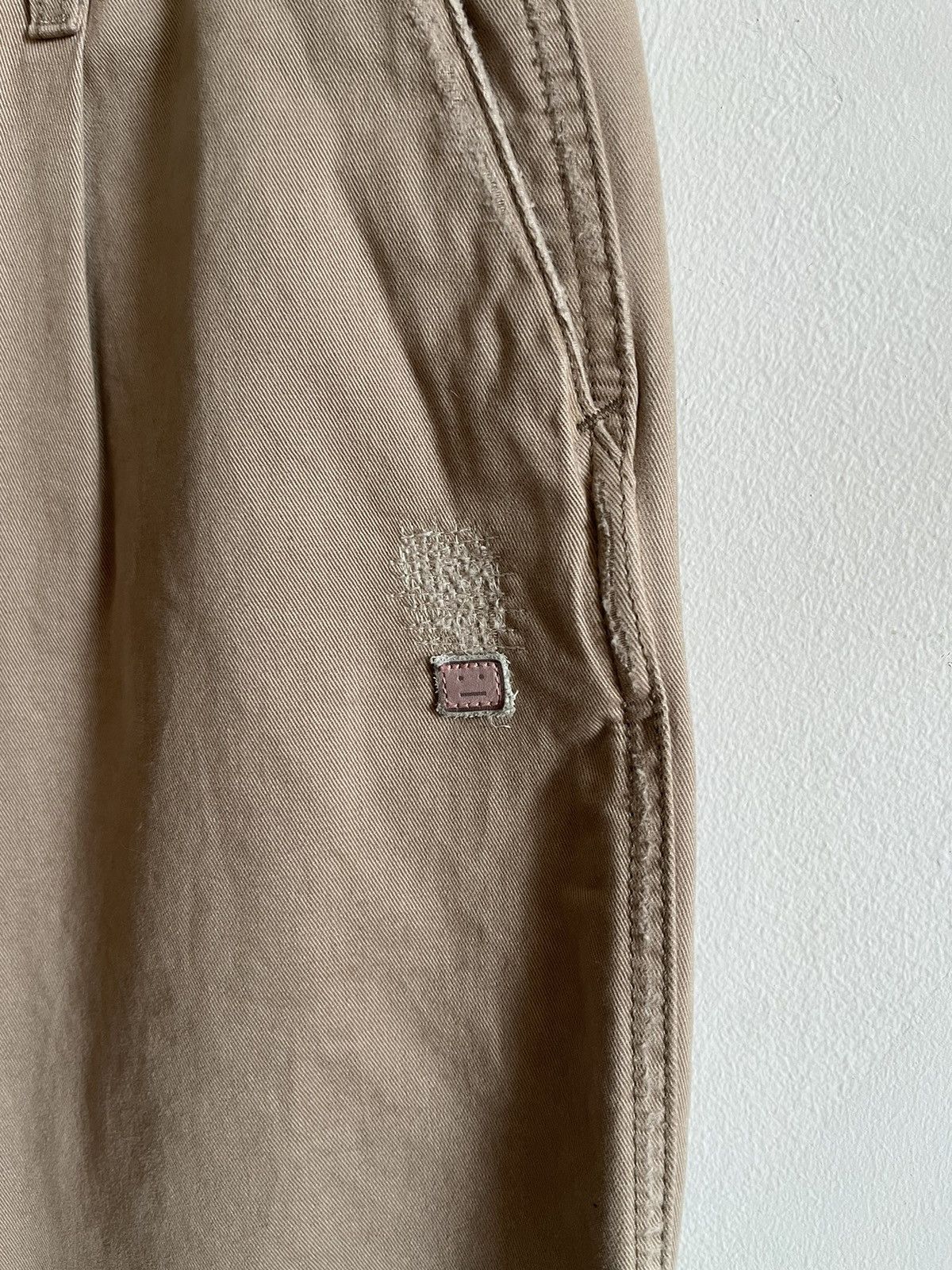 Acne Studios Beige Cotton Trousers Size US 32 / EU 48 - 3 Thumbnail
