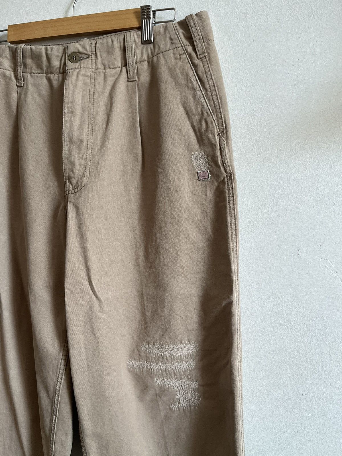 Acne Studios Beige Cotton Trousers Size US 32 / EU 48 - 2 Thumbnail