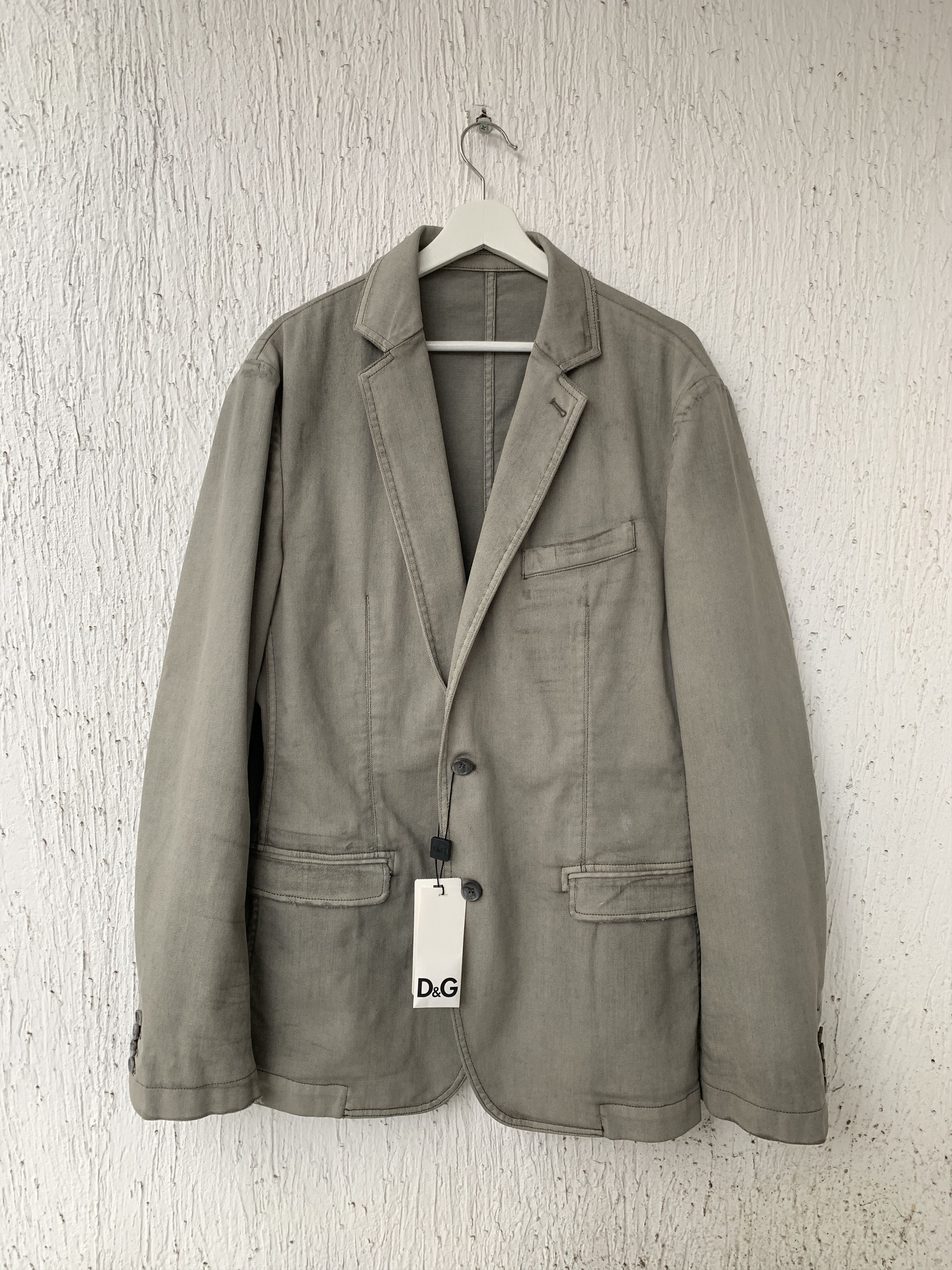 Dolce & Gabbana BNWT unlined denim blazer Size US XL / EU 56 / 4 - 1 Thumbnail