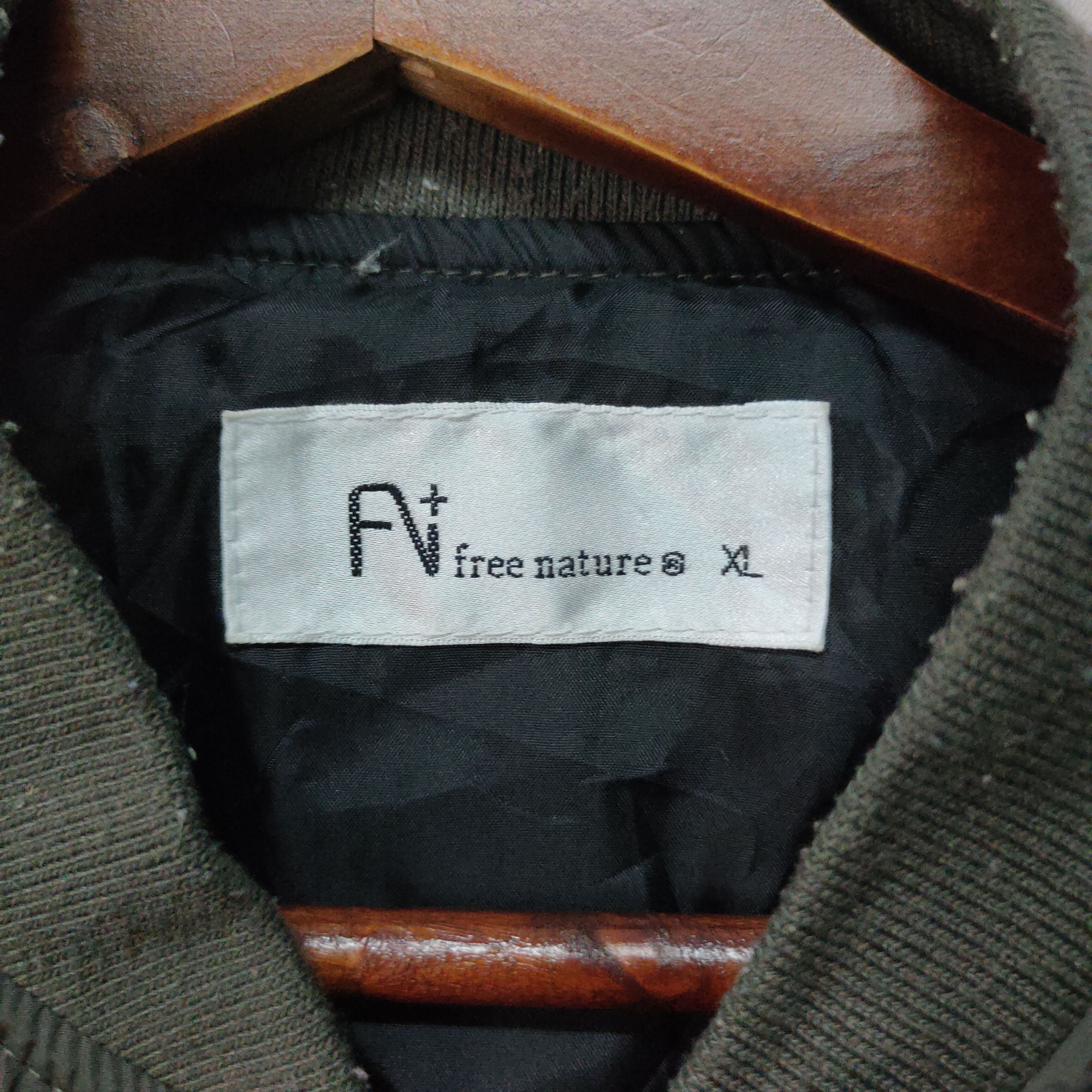 Japanese Brand VINTAGE FREE NATURE ZIPPER UPS BOMBERS JACKET Size US M / EU 48-50 / 2 - 9 Thumbnail