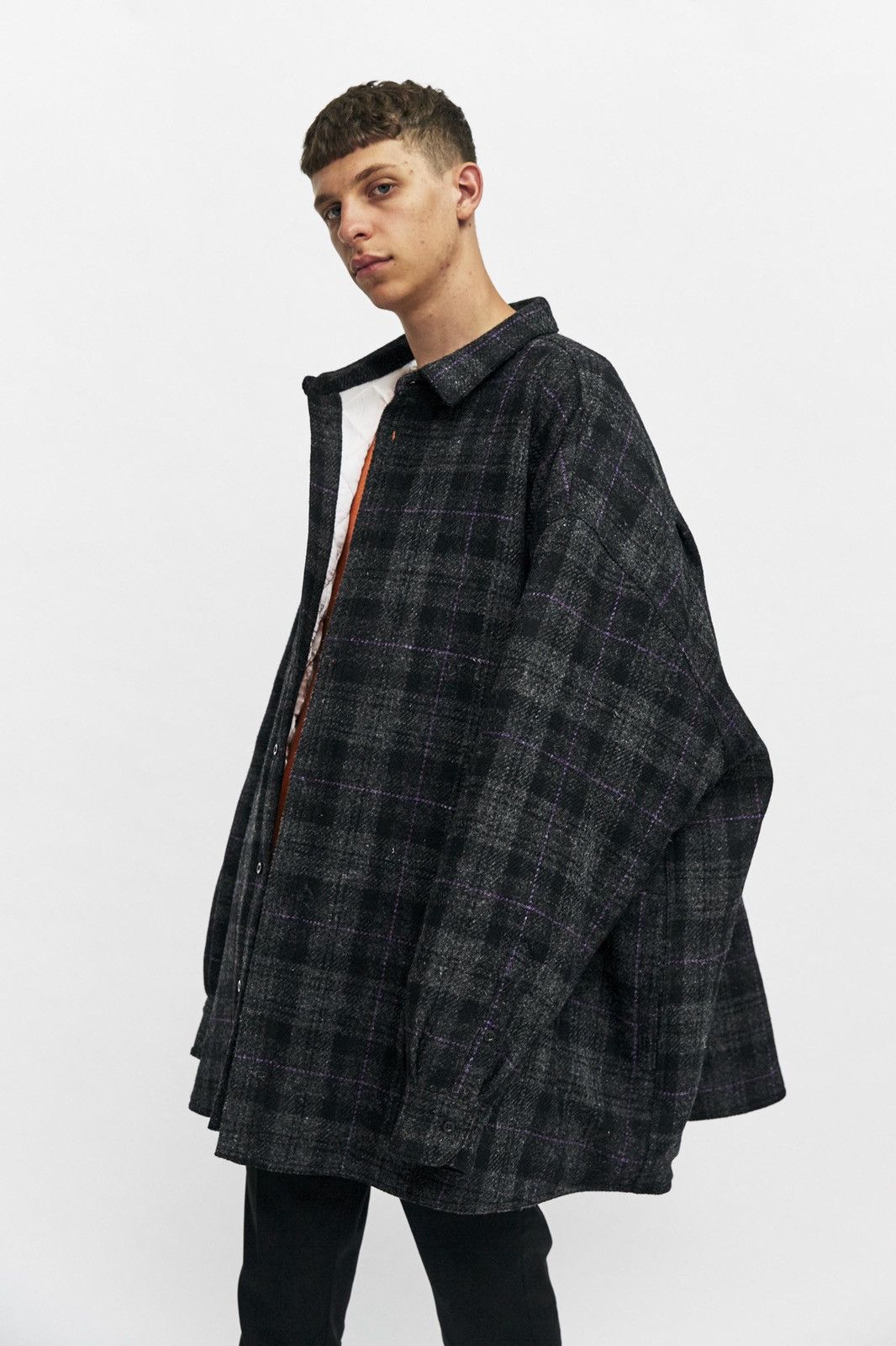 Raf Simons Tartan Print Padded Shirt Coat Size US M / EU 48-50 / 2 - 1 Thumbnail