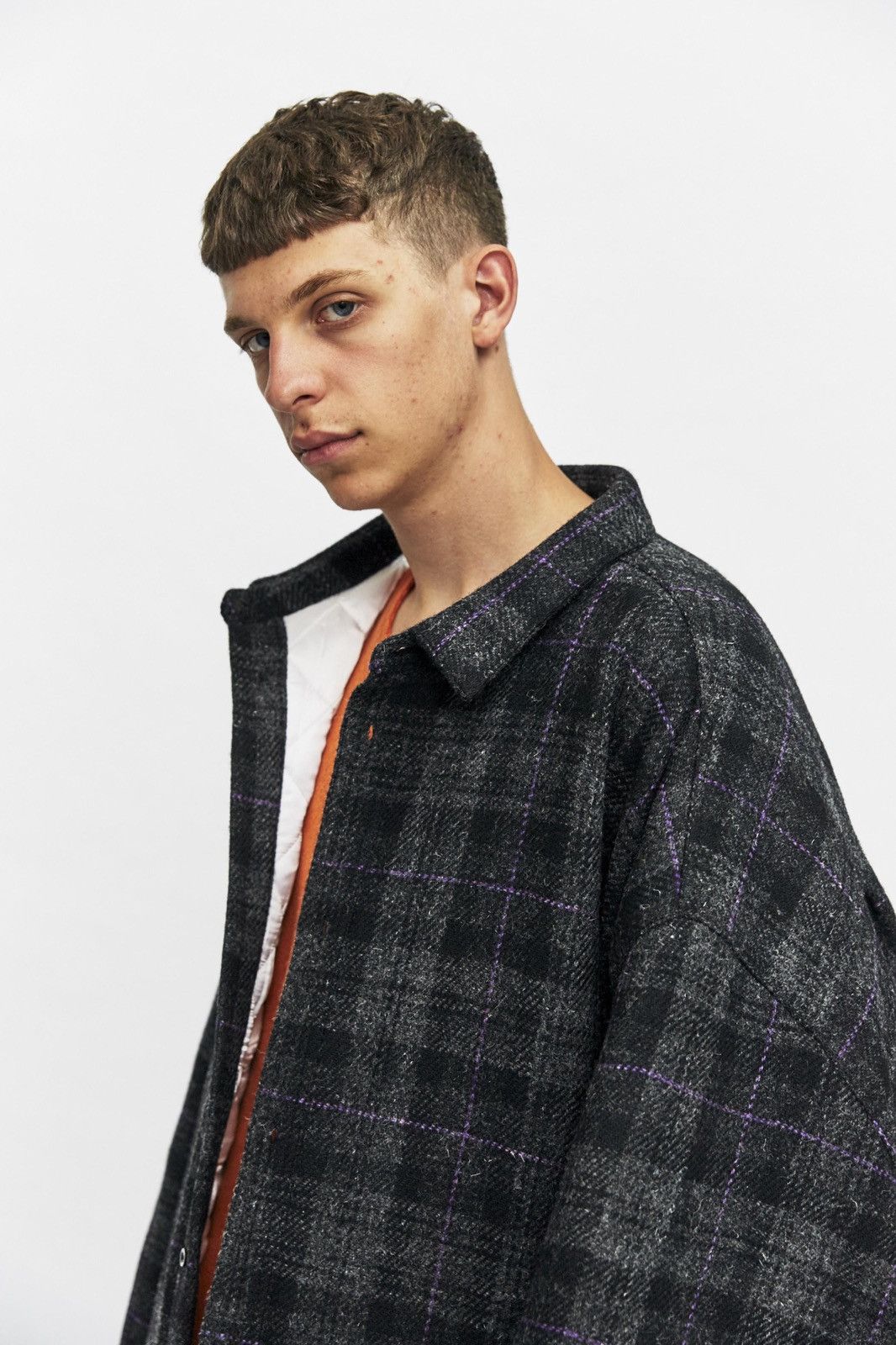 Raf Simons Tartan Print Padded Shirt Coat Size US M / EU 48-50 / 2 - 4 Thumbnail