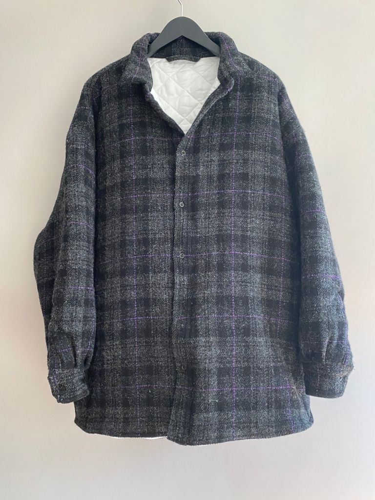 Raf Simons Tartan Print Padded Shirt Coat Size US M / EU 48-50 / 2 - 8 Thumbnail
