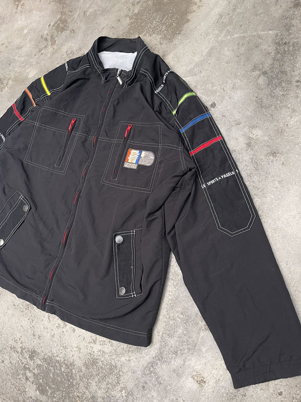 Japanese Brand Pagelo Sport Multi-Pocket Utility Jacket Size US L / EU 52-54 / 3 - 3 Thumbnail