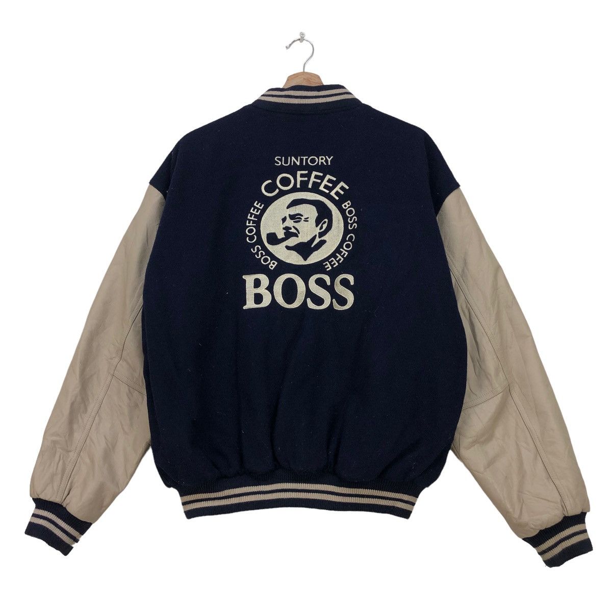 Vintage 🔥Vintage Varsity Suntory Coffee Letterman Embroidered Logo Size US L / EU 52-54 / 3 - 2 Thumbnail