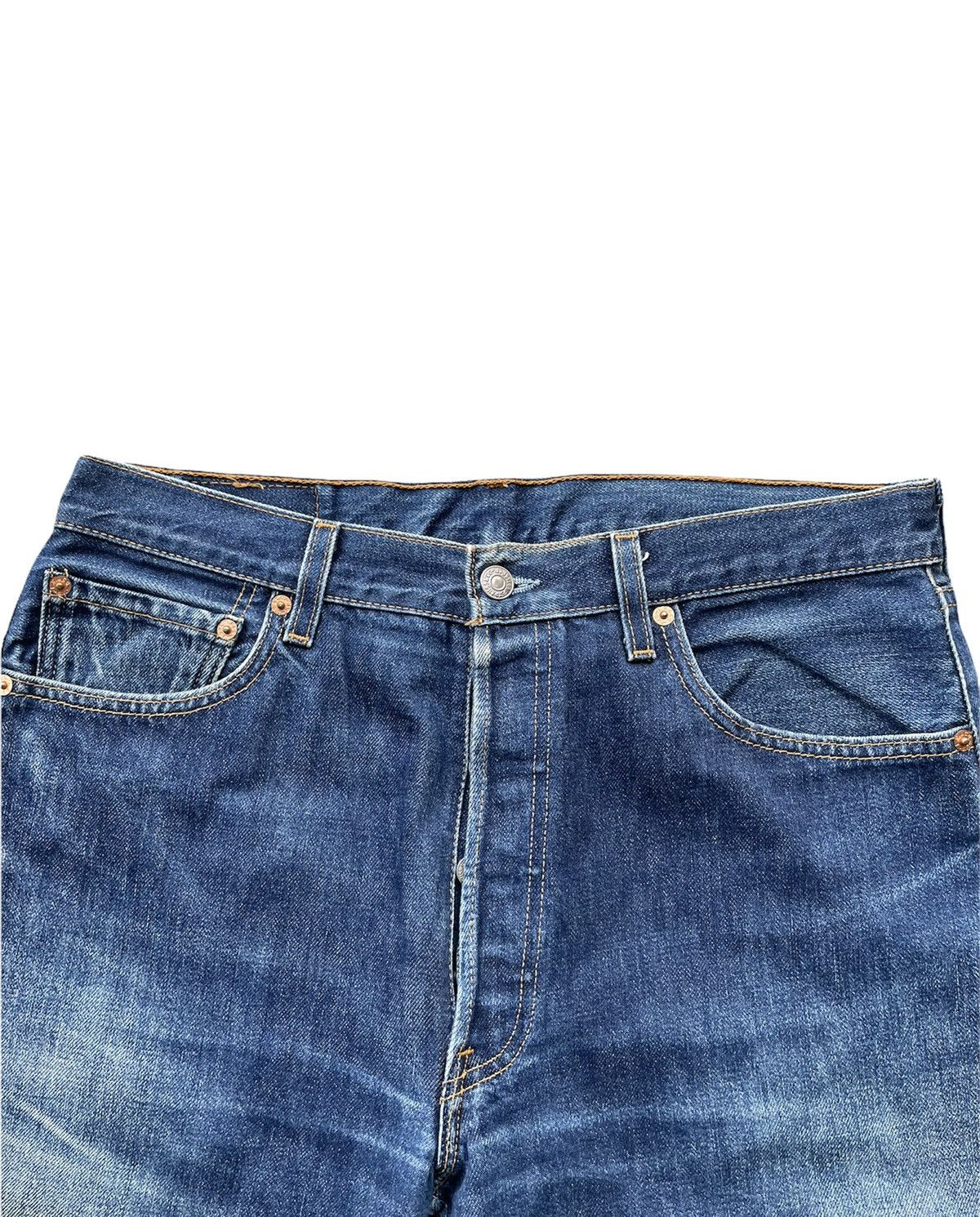Levi's Vintage Levis 501 2000 USA Faded Wash Denim Size US 33 - 4 Thumbnail